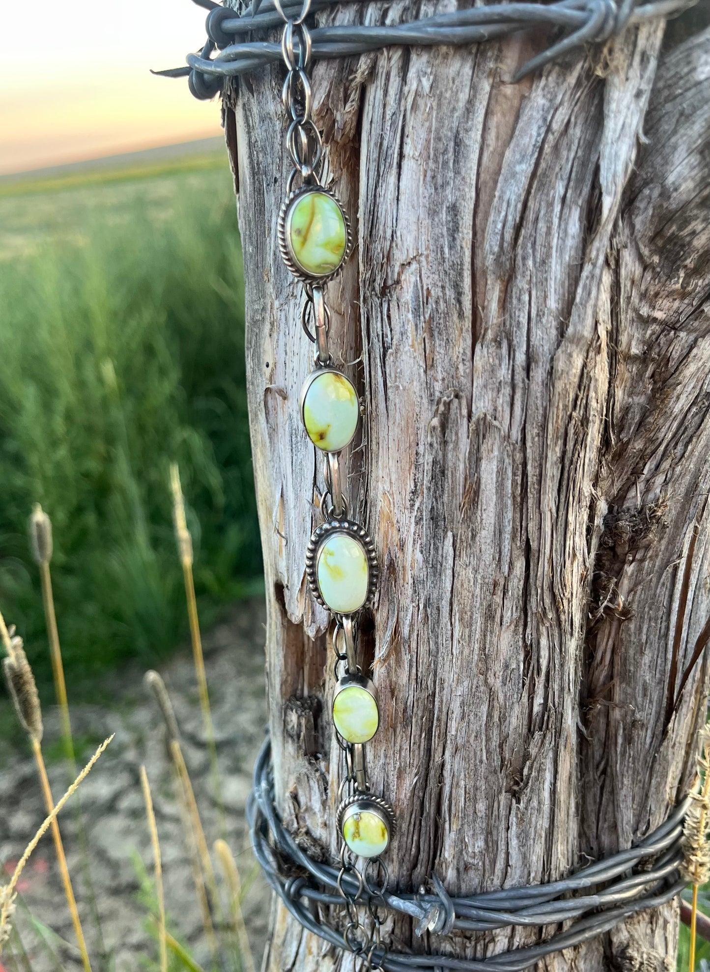 5 Stone Palomino Choker Necklace