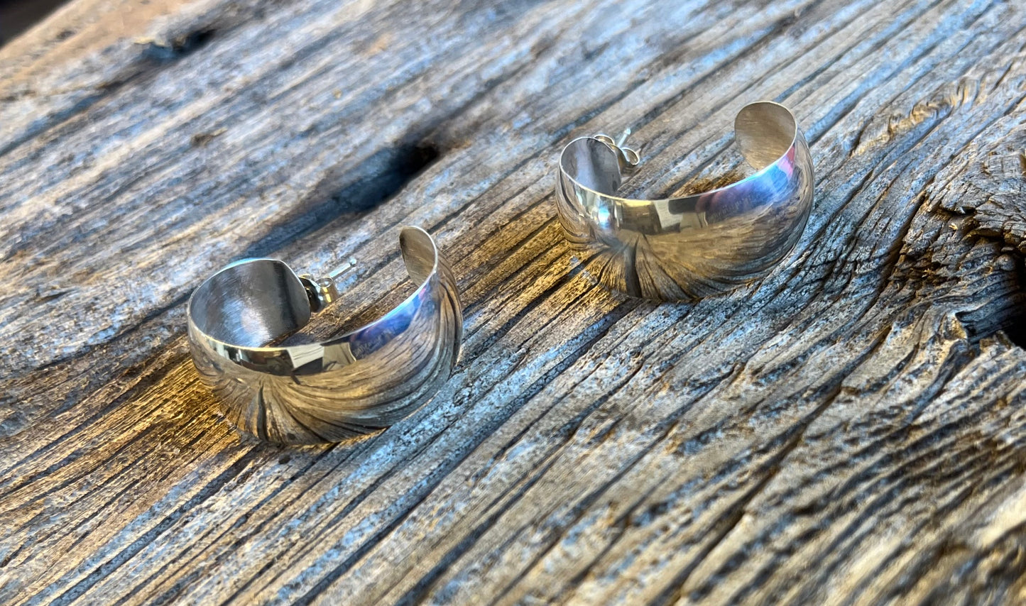 Sterling Hoop Earrings