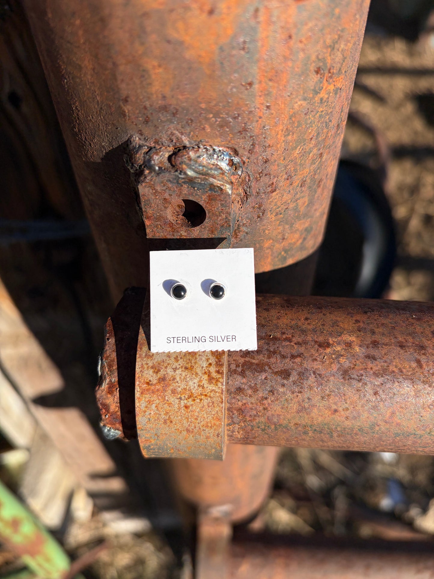Small Black Onyx Studs