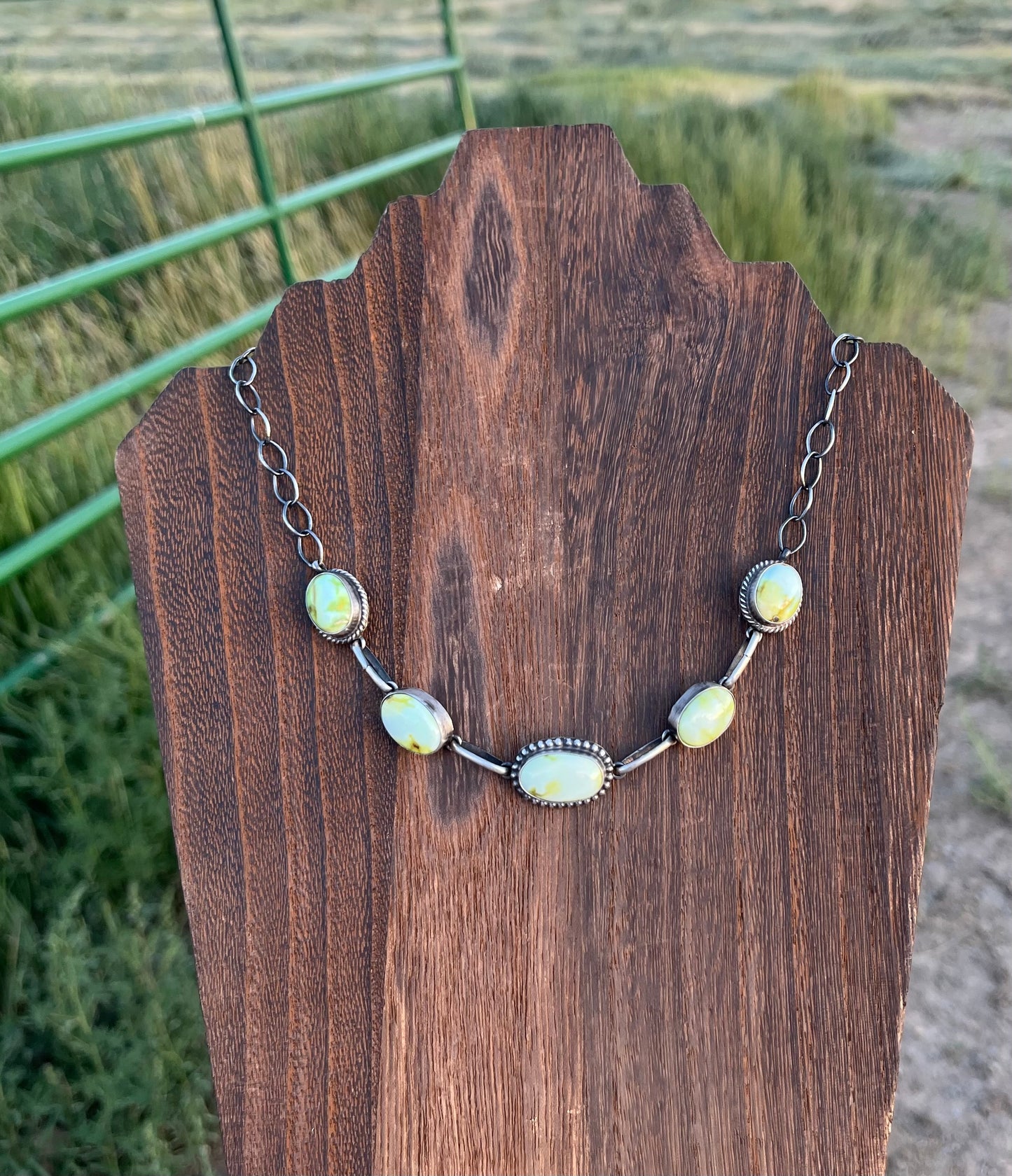 5 Stone Palomino Choker Necklace