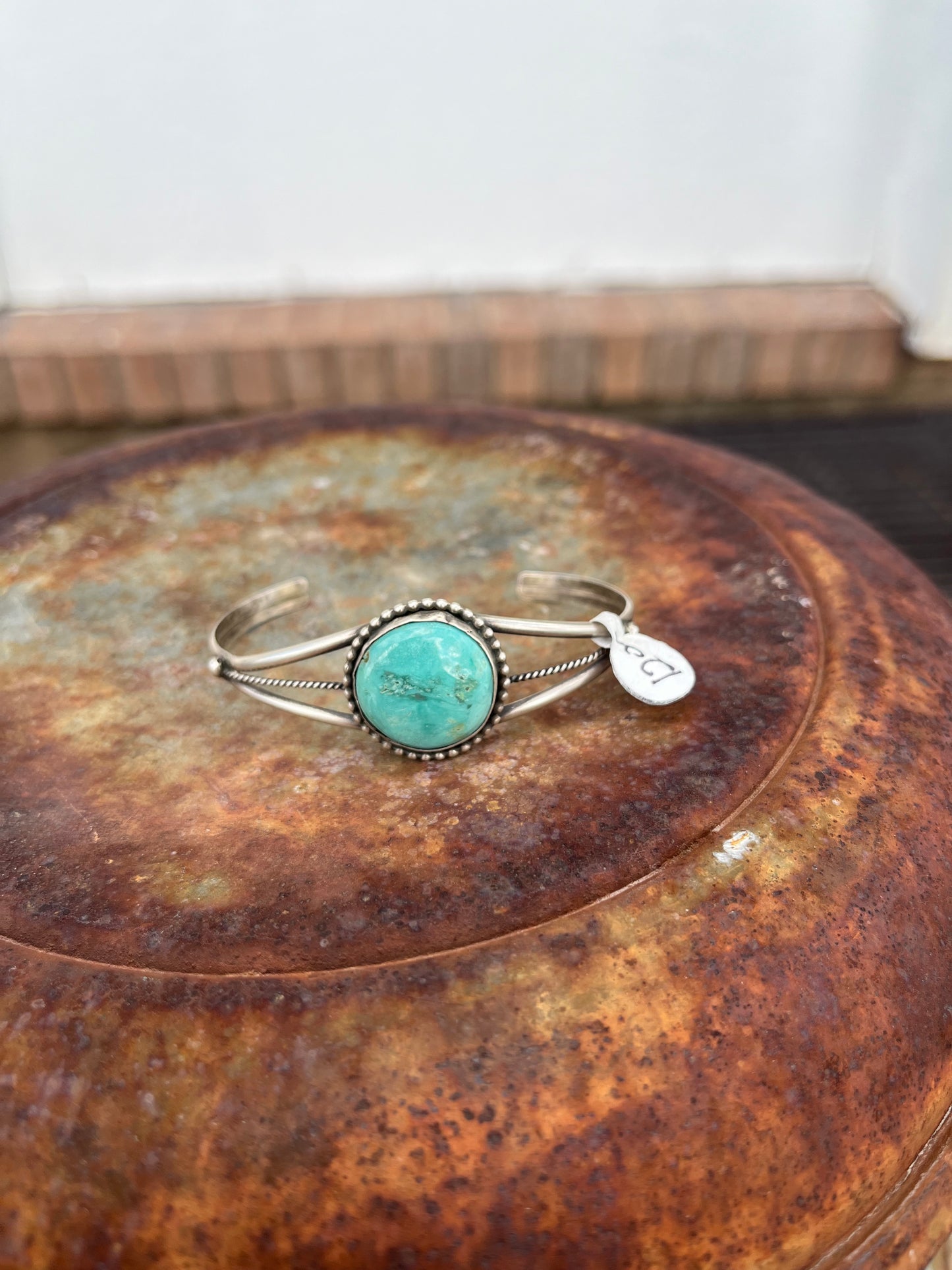 Round Turquoise Cuff