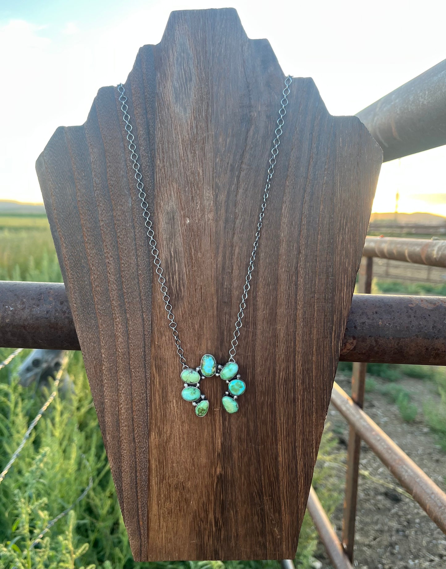 7 Stone Chain Necklace