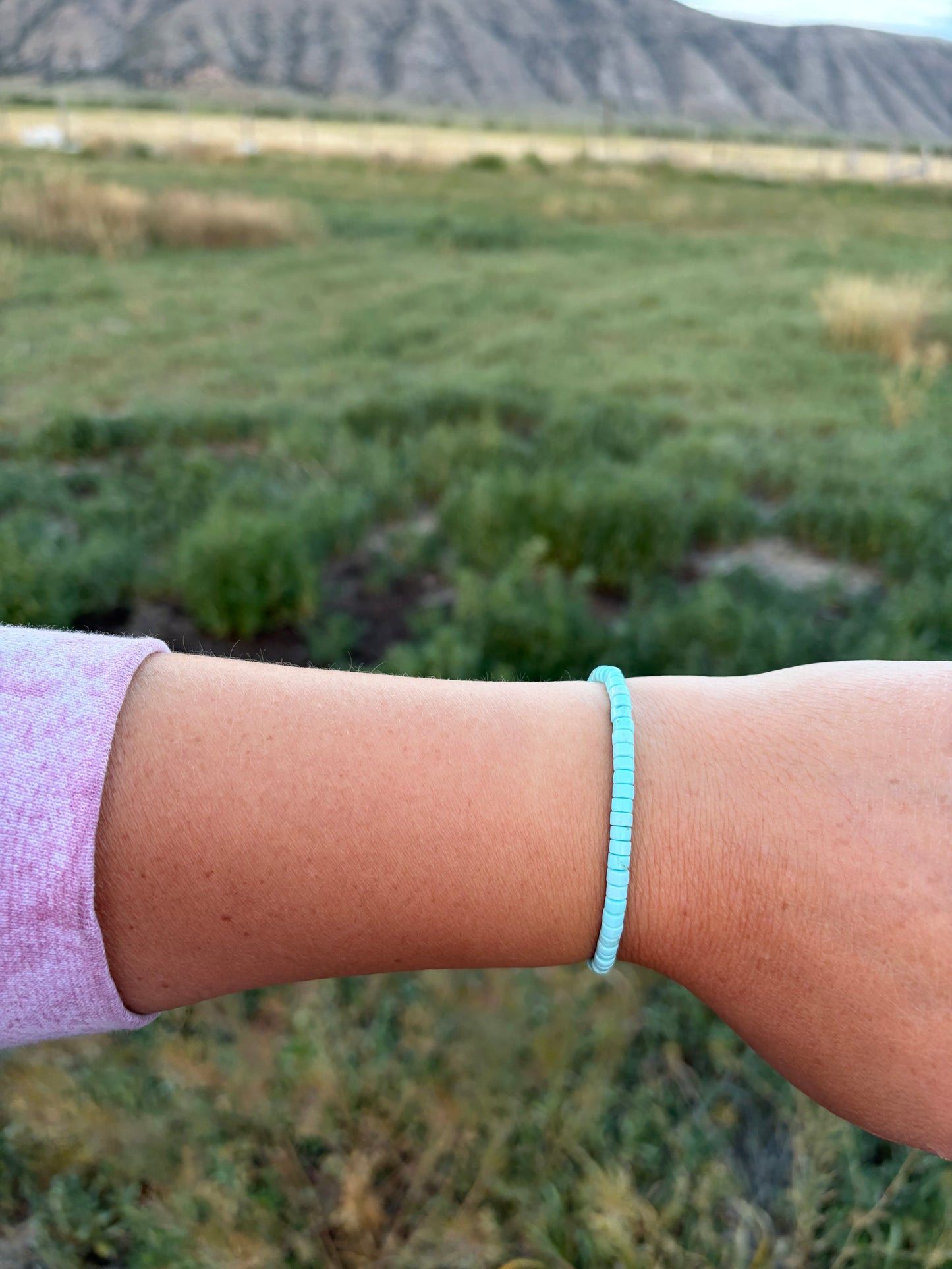 Summer Sky Turquoise Stretch Bracelet