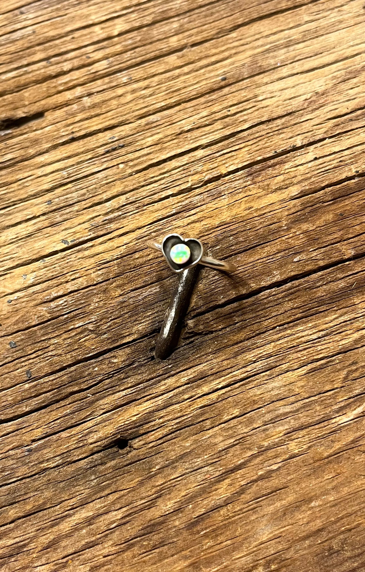Opal Heart Ring