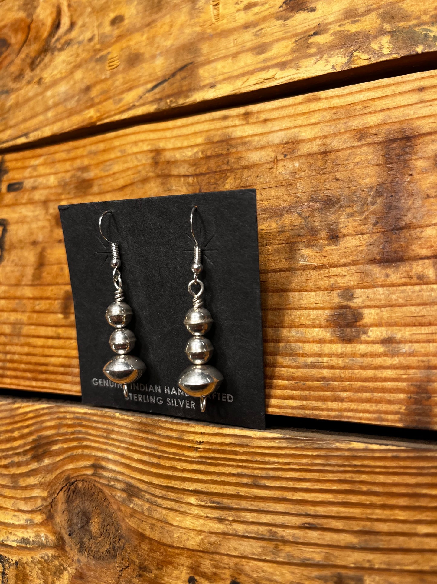 Fancy Traditional Navajo Pearl Earrings