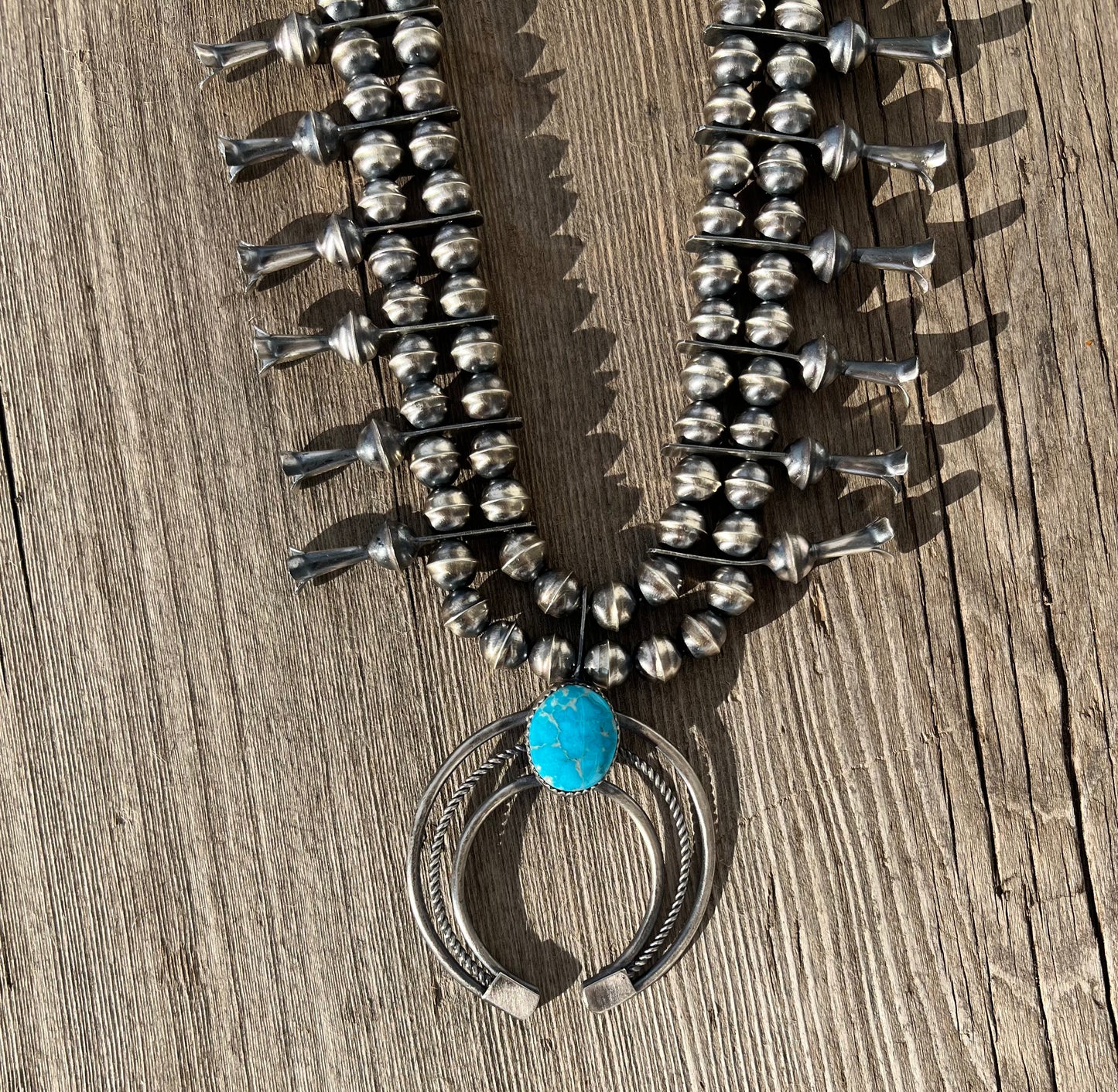 Turquoise Squash Blossom