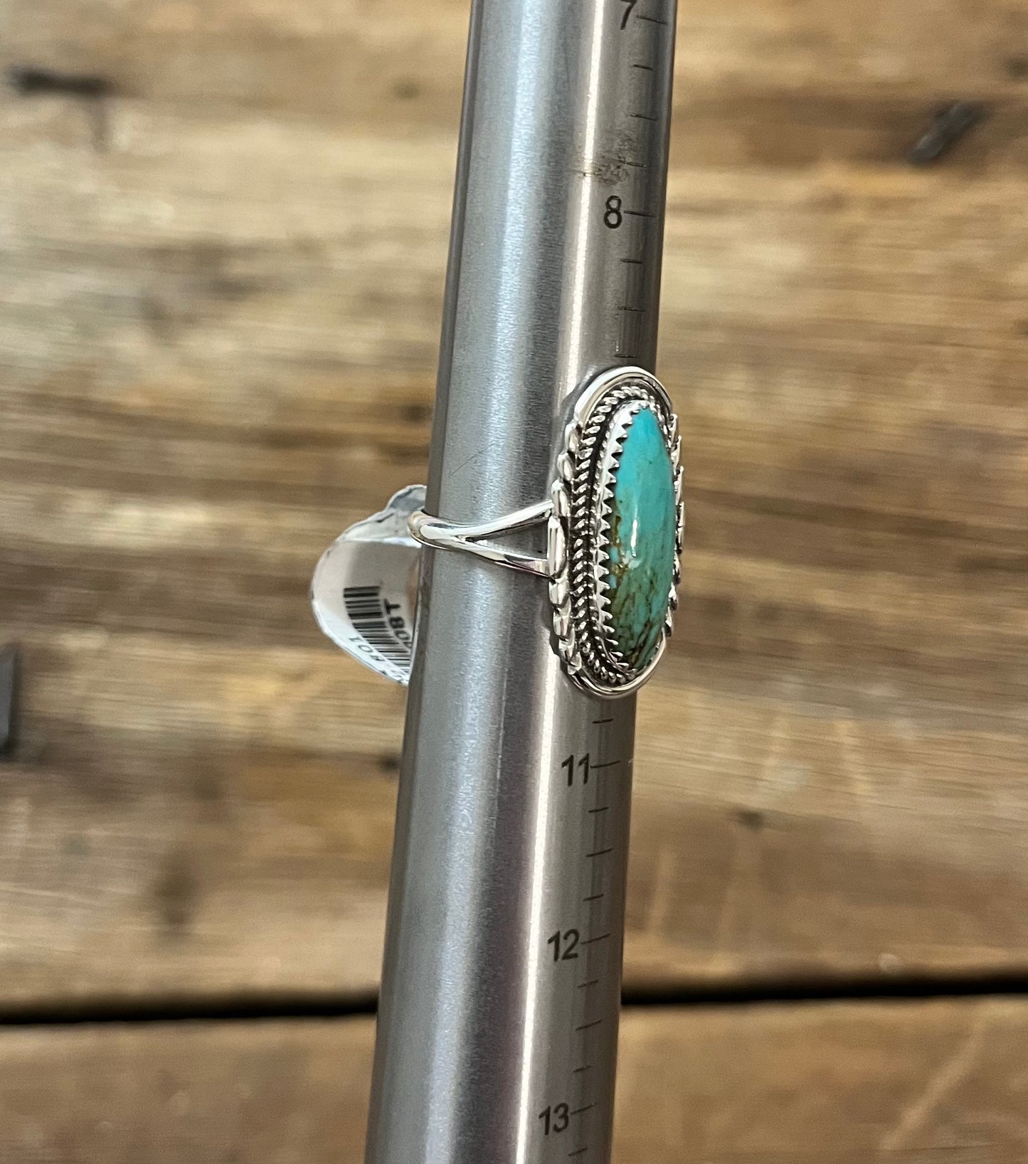 Long Oval Turquoise Ring