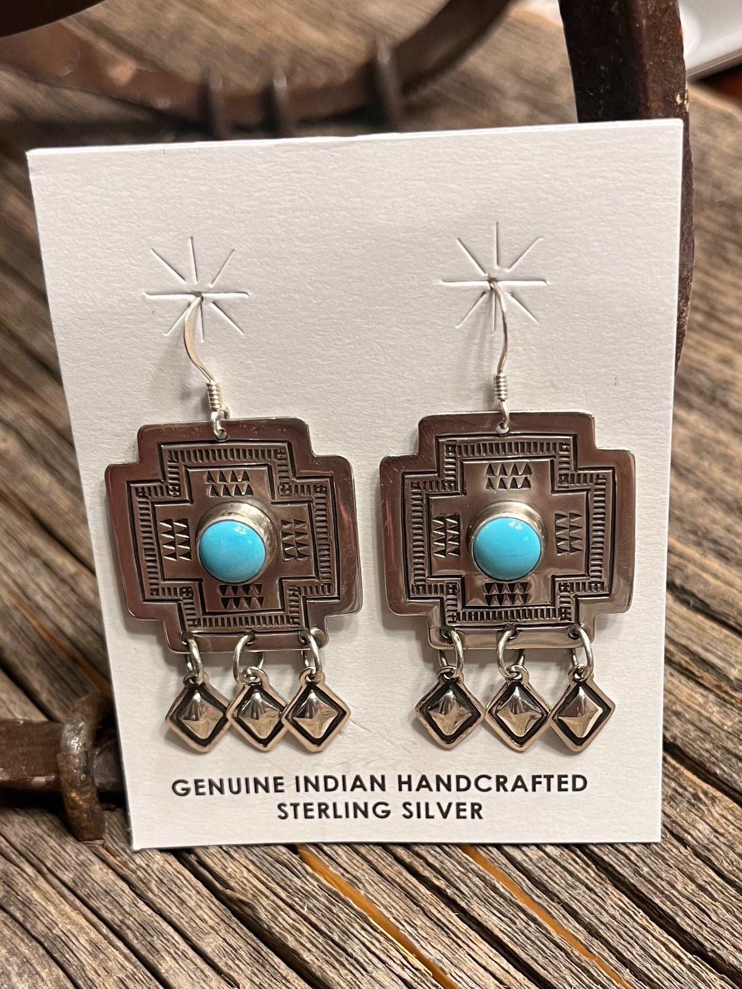 Sterling and Turquoise Dangle Earrings