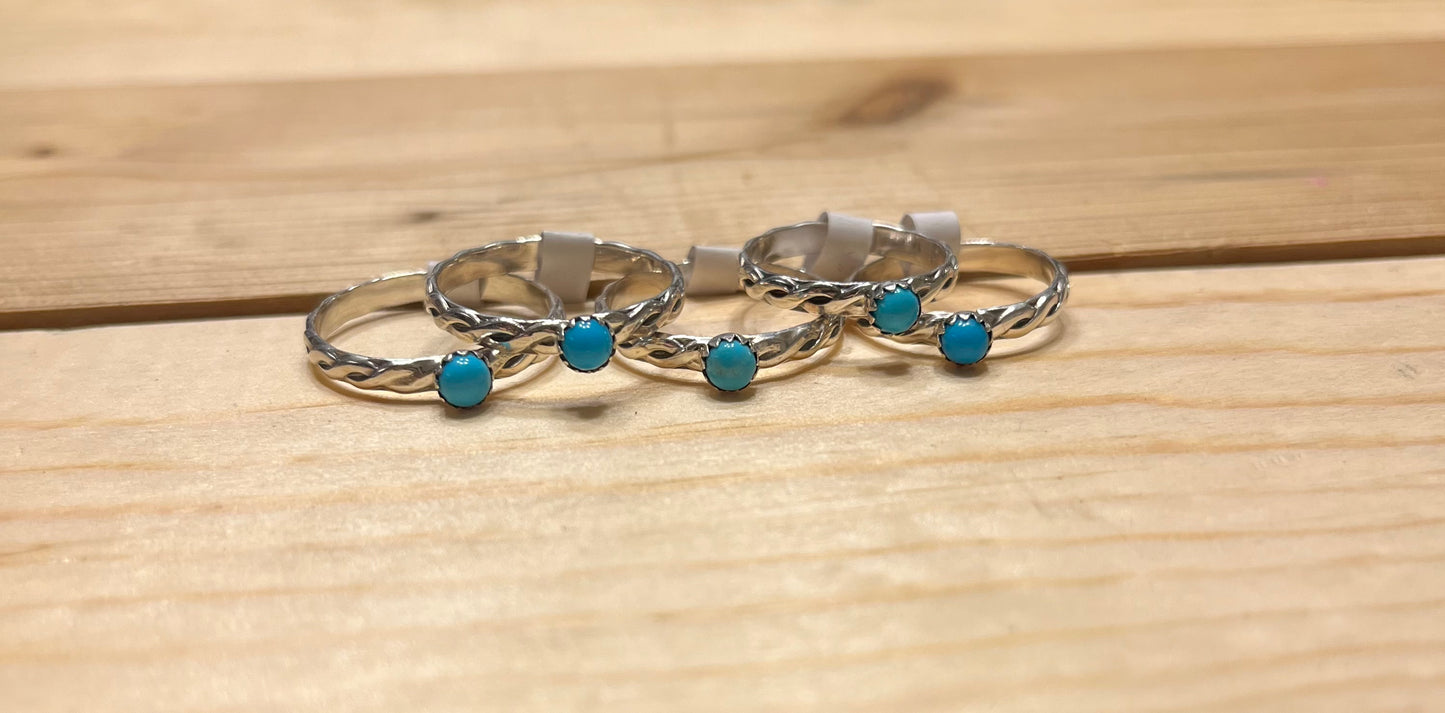 Turquoise Twist Stacker