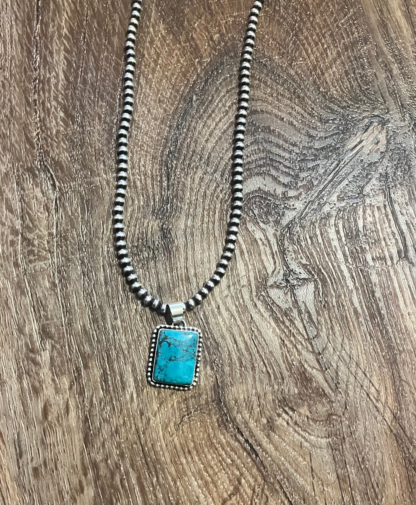 Turquoise Rectangle Pendant