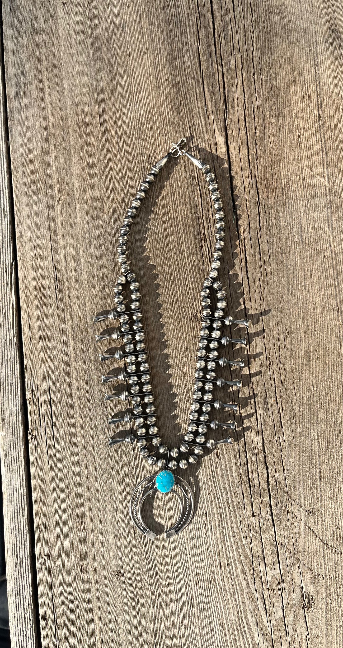 Turquoise Squash Blossom