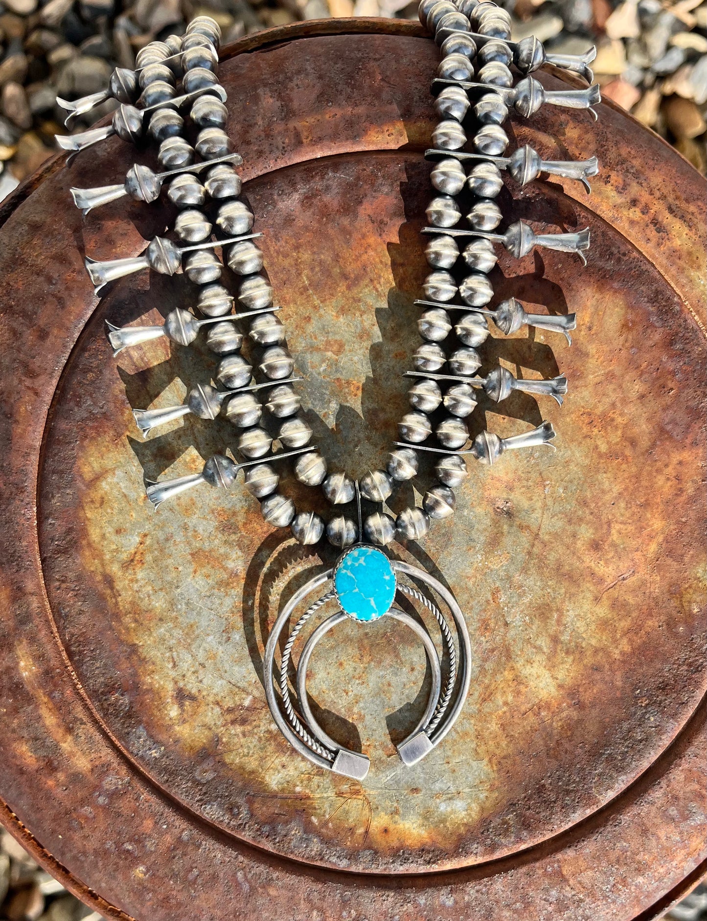 Turquoise Squash Blossom