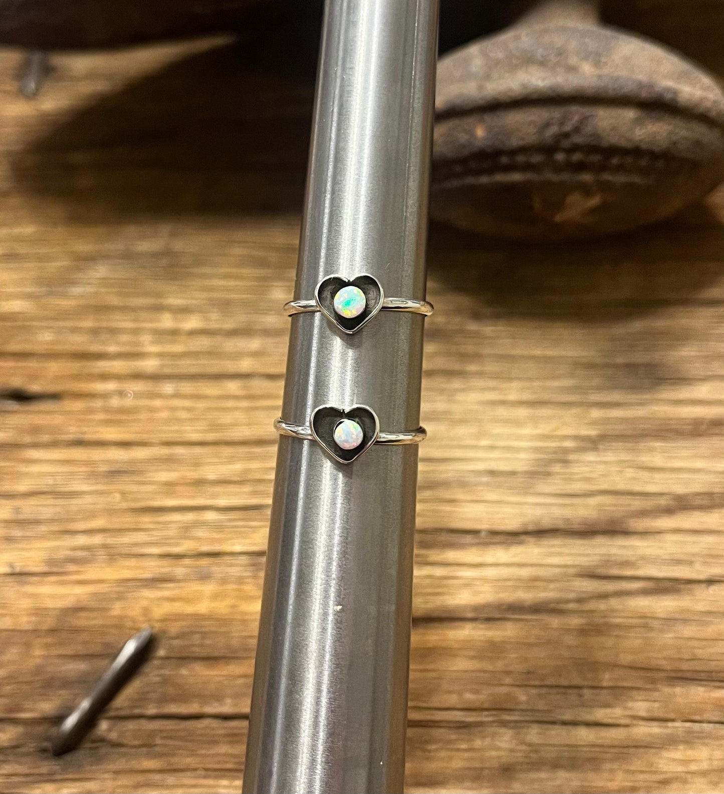 Opal Heart Ring