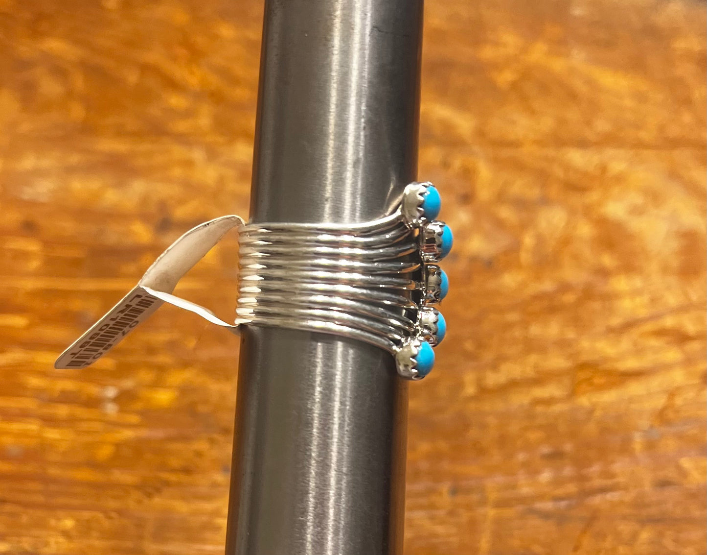 5 Stone Turquoise and Sterling Ring