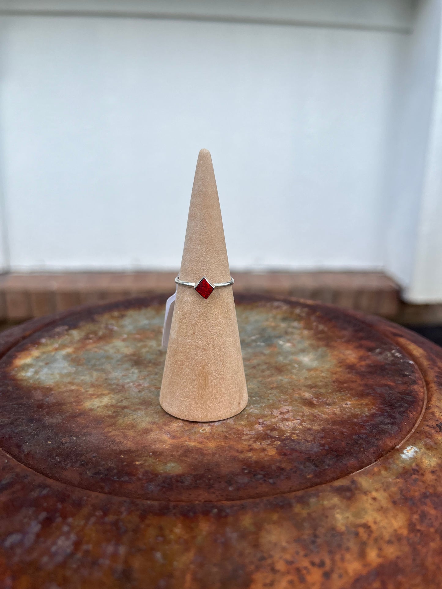 Fire Red Opal Ring