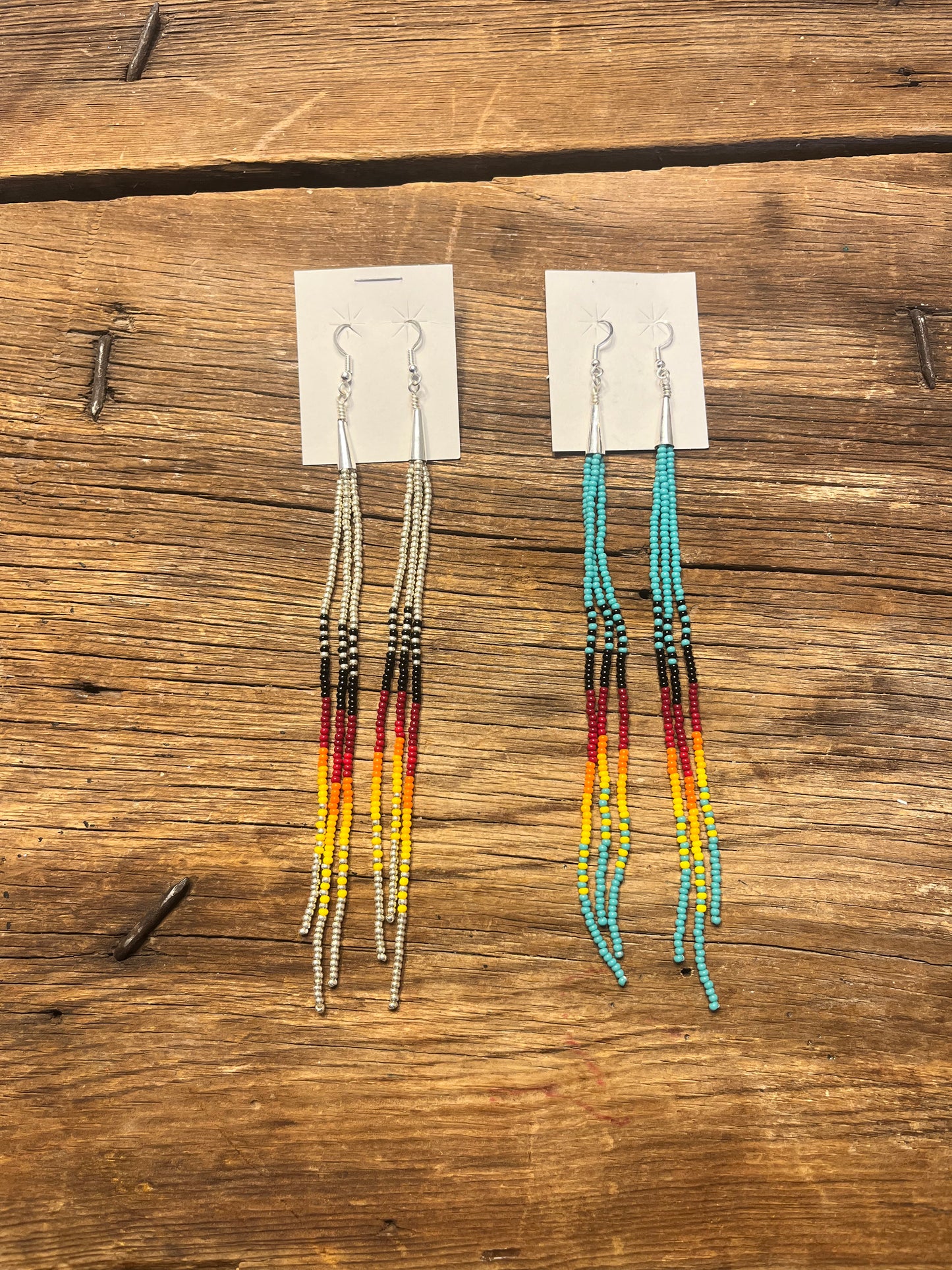 Long Beaded Earrings