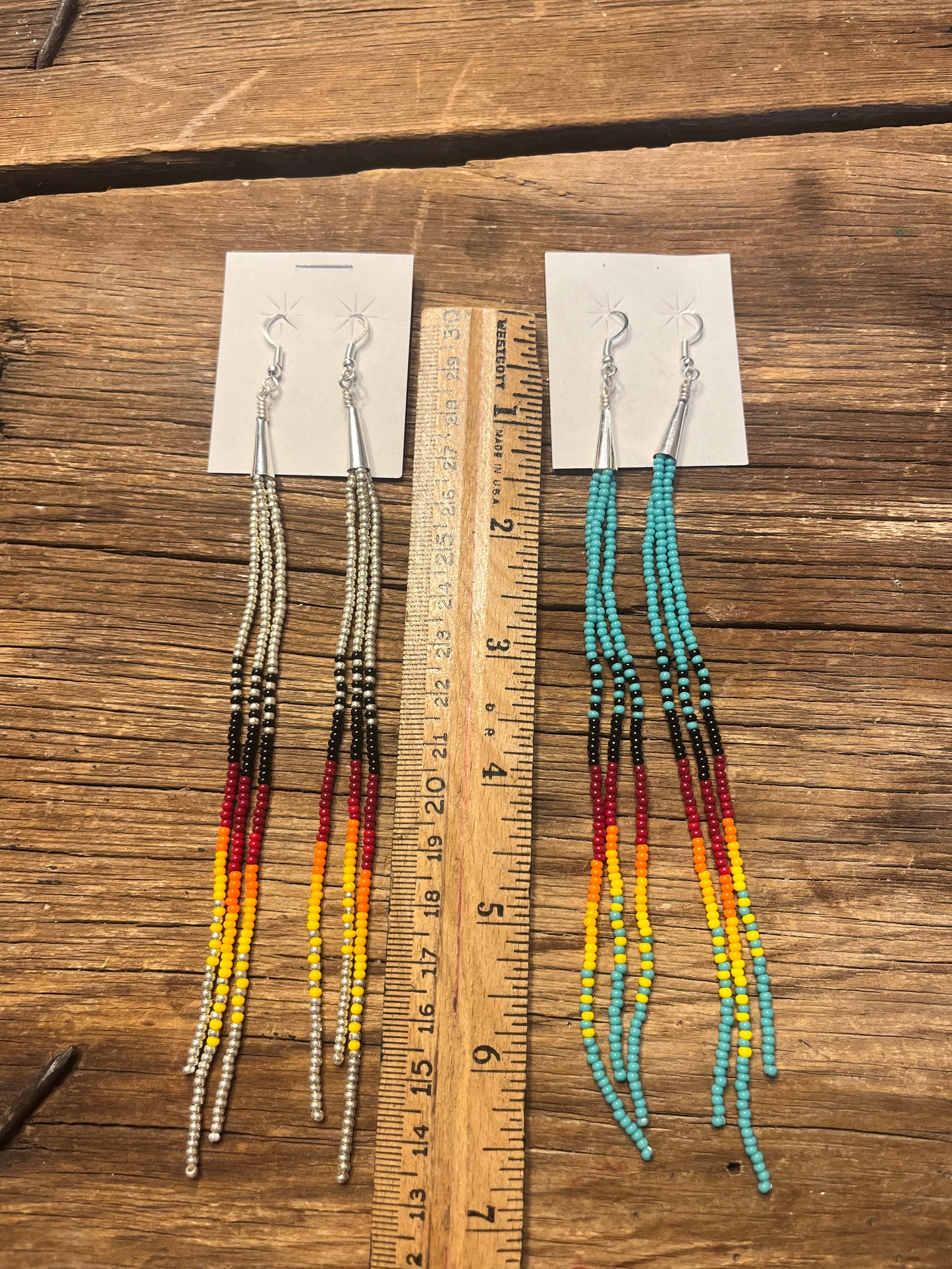 Long Beaded Earrings