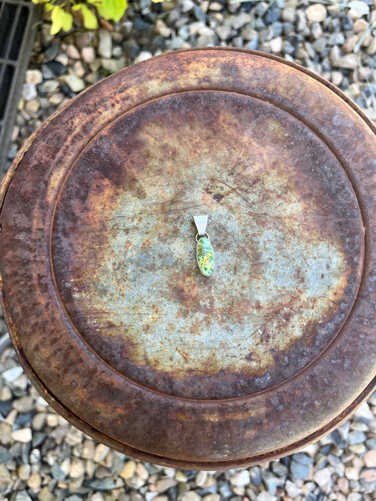 Long Oval Earthy Pendant