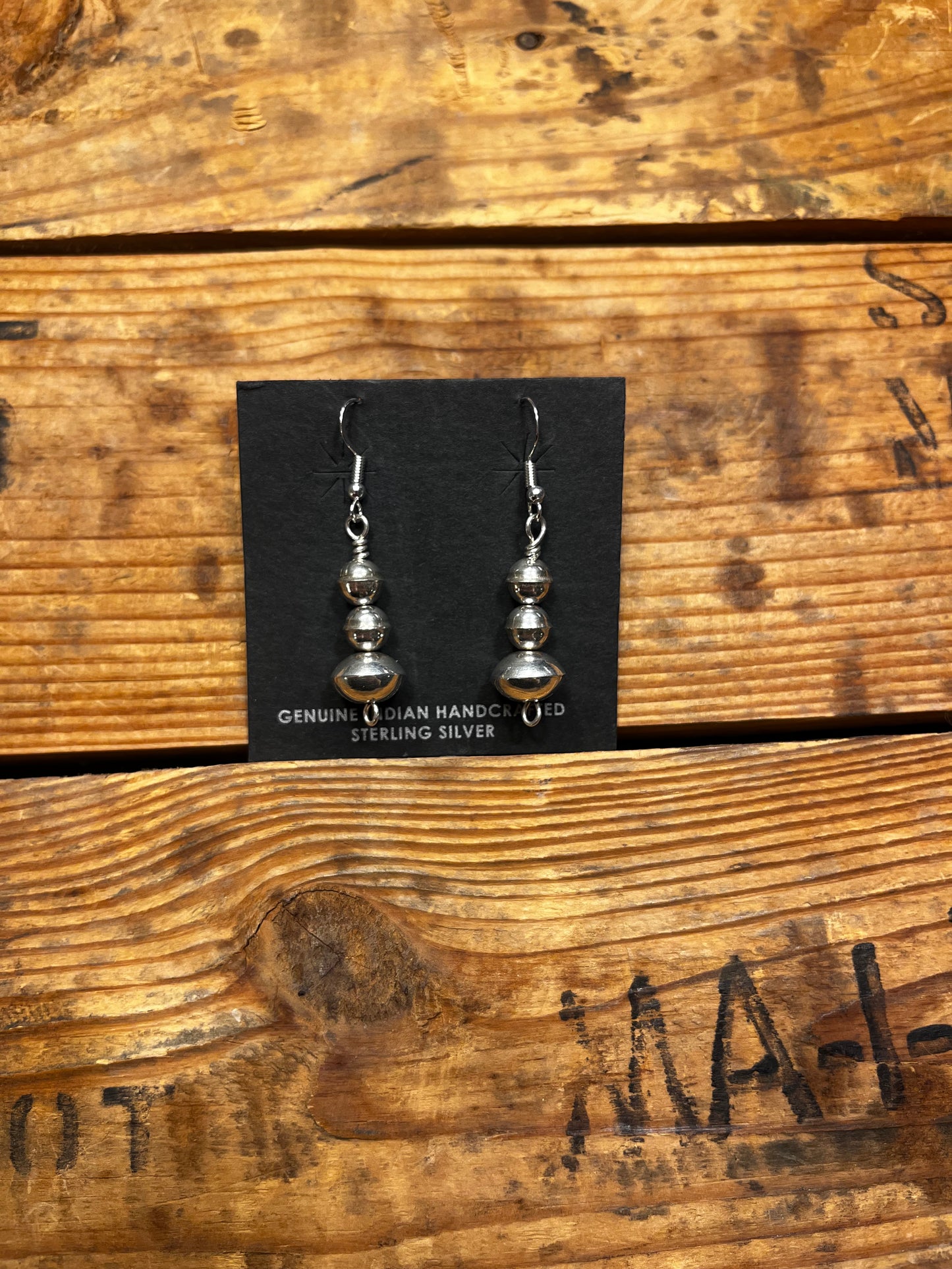 Fancy Traditional Navajo Pearl Earrings