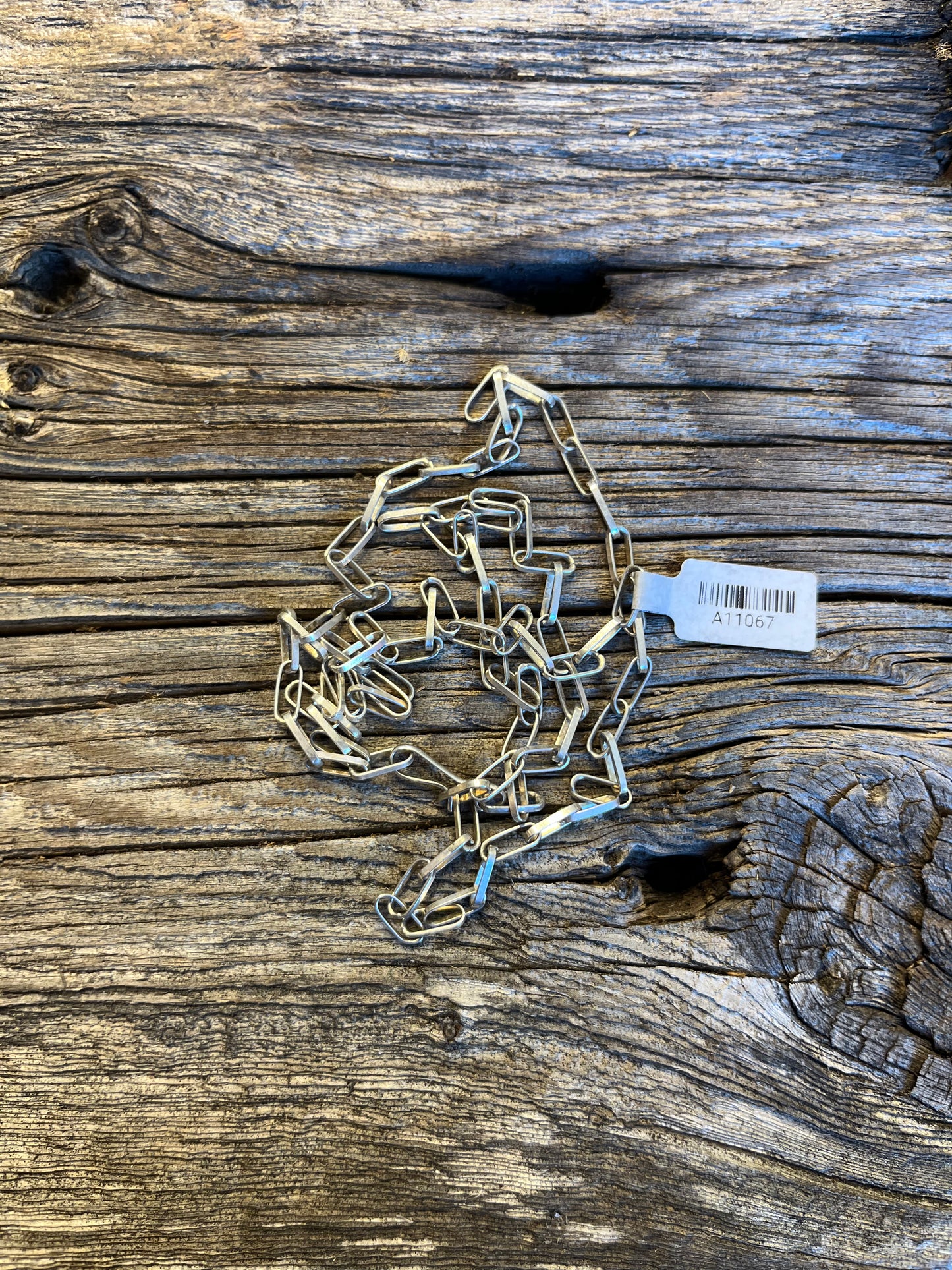 Handmade Sterling Paperclip Chain Necklace