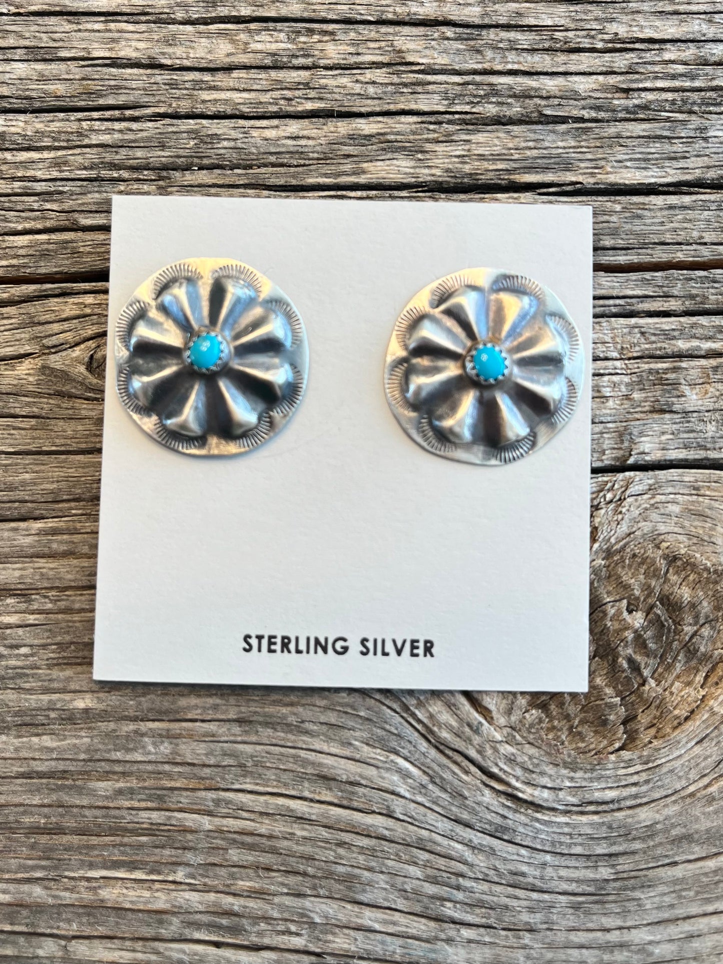 Bigger Concho with Turquoise Earrings