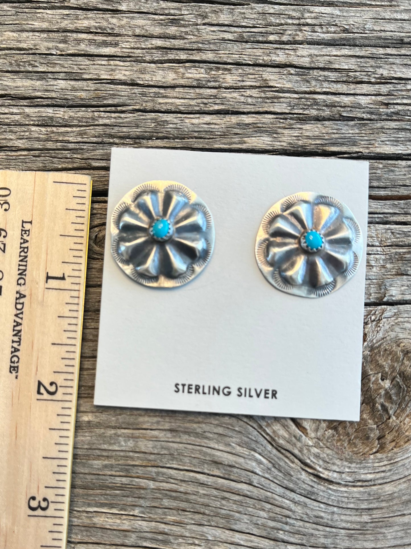 Bigger Concho with Turquoise Earrings