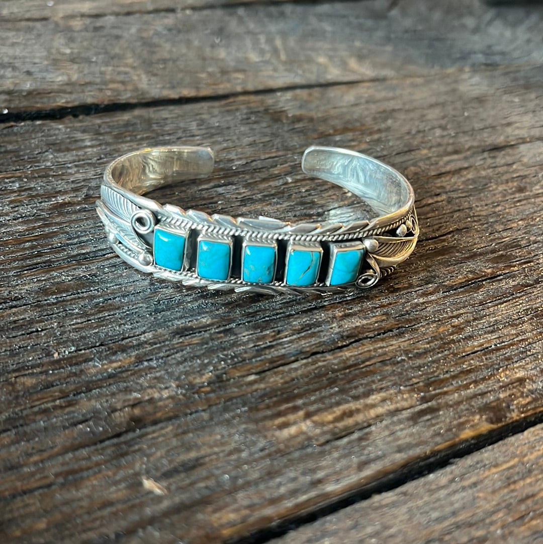 5 Stone Cuff by Daven Morgan