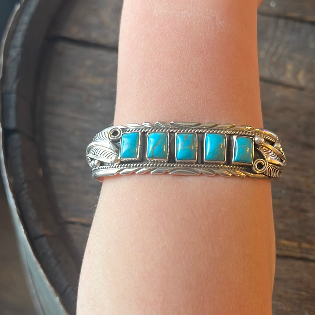 5 Stone Cuff by Daven Morgan