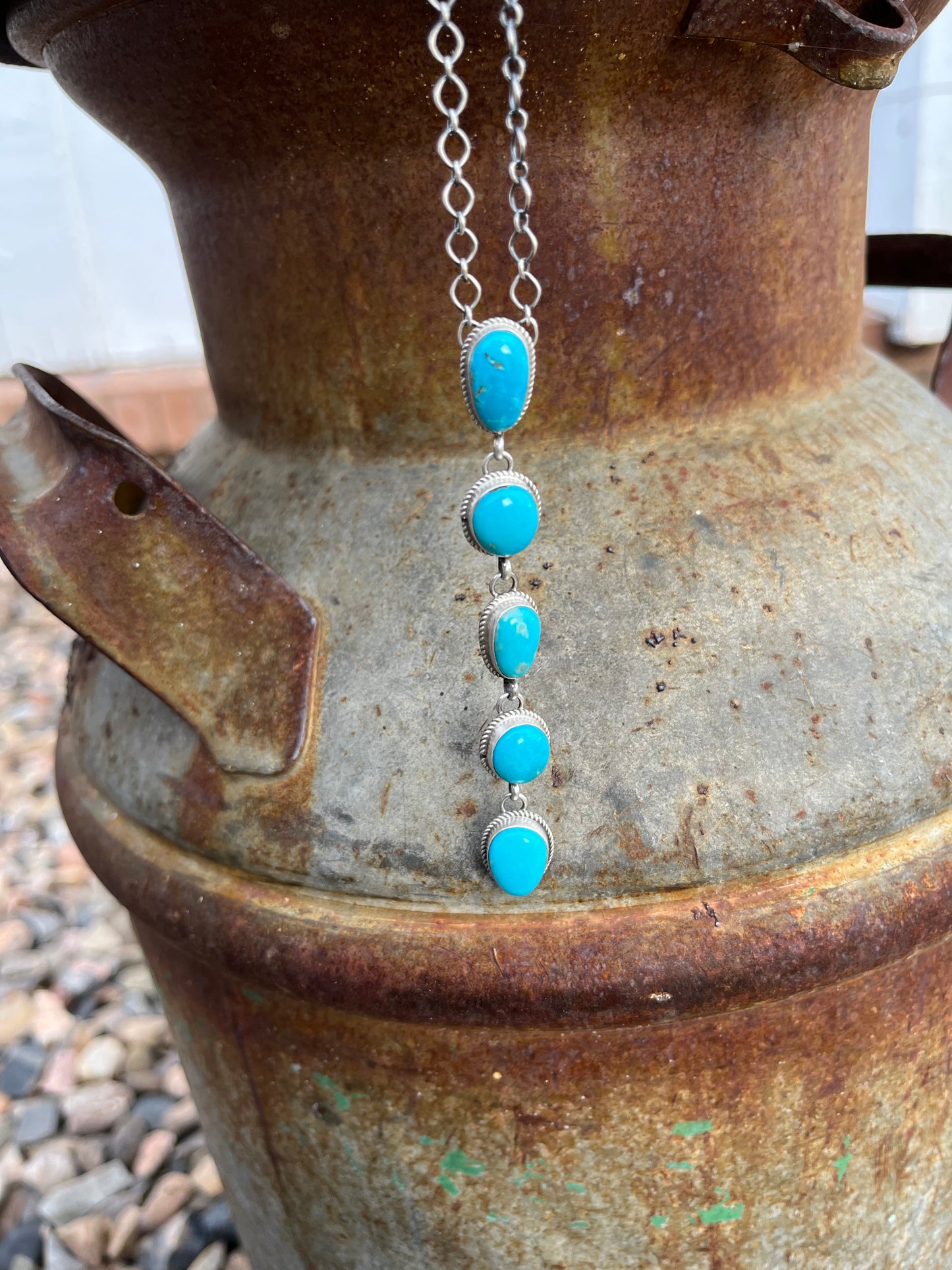 5 Stone Lariat Drop