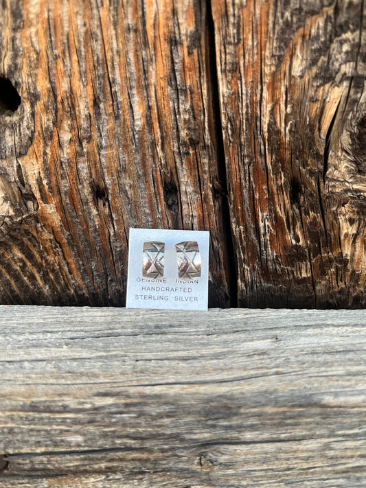 Stamped Hoop Earrings