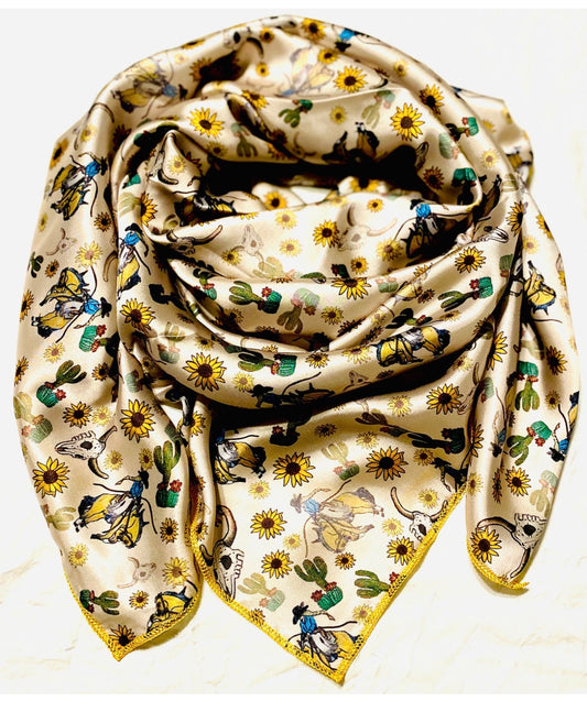 Desert Cowgirl Bucker Wild Rag