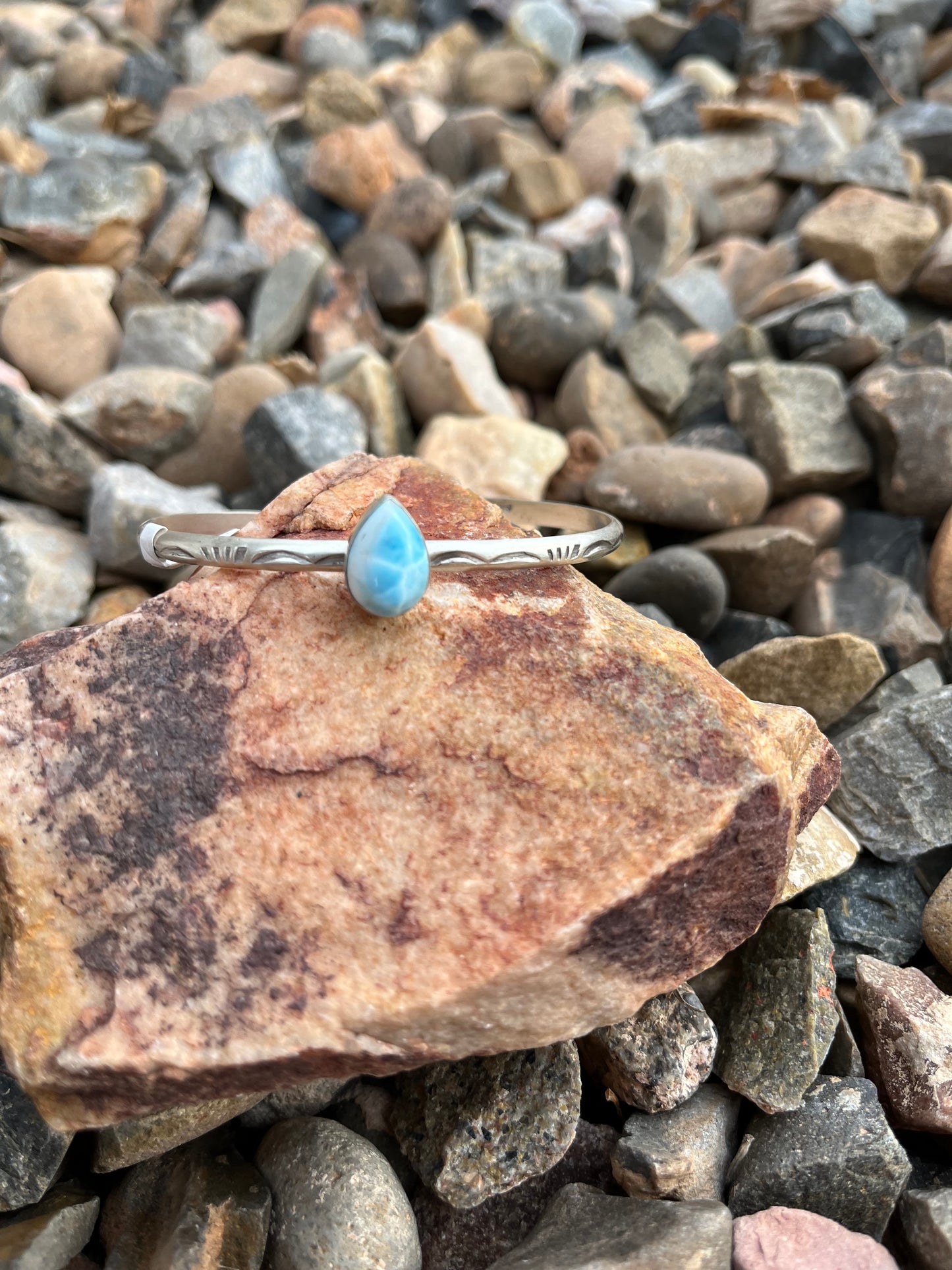 White Water Stamped Cuff