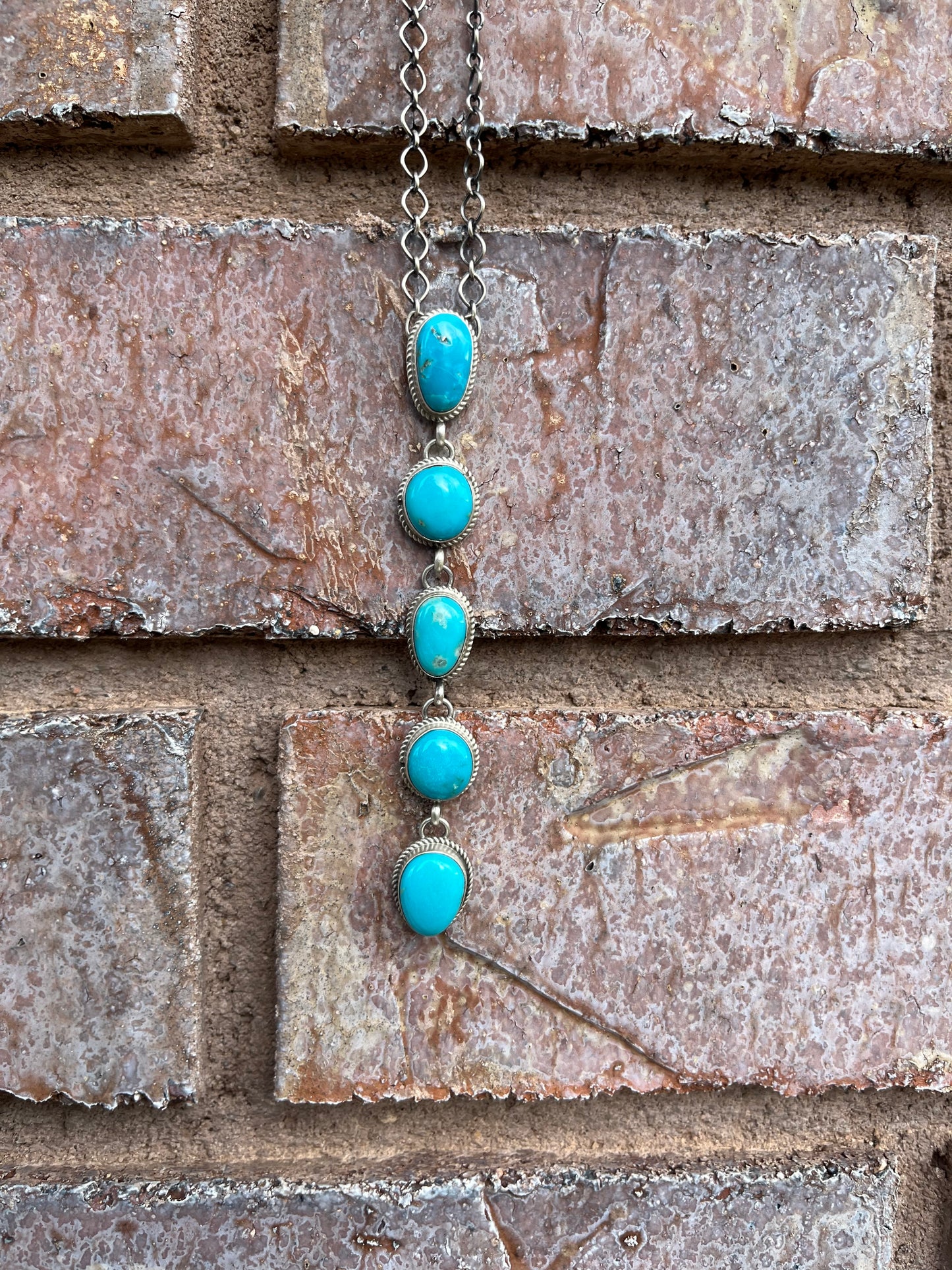 5 Stone Lariat Drop