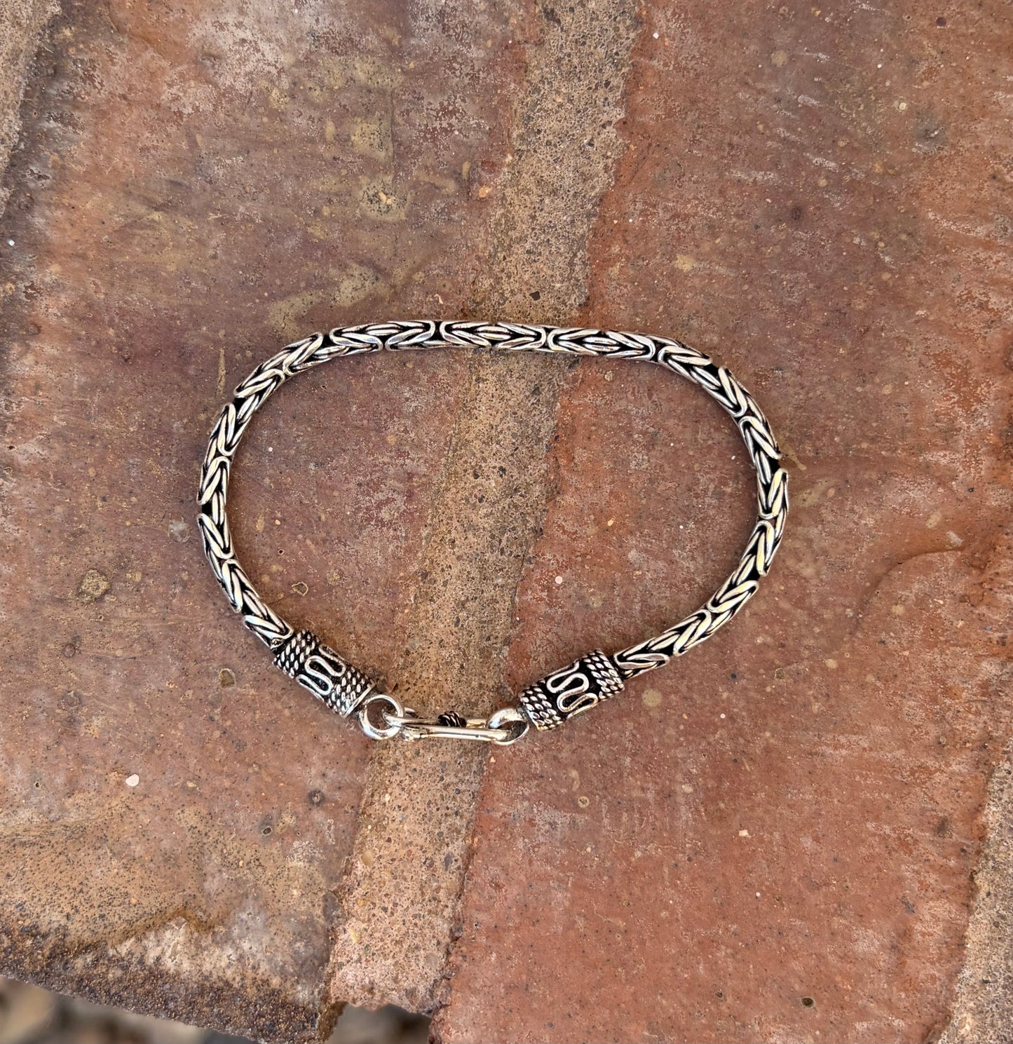Sterling Silver Byzantine Bracelet