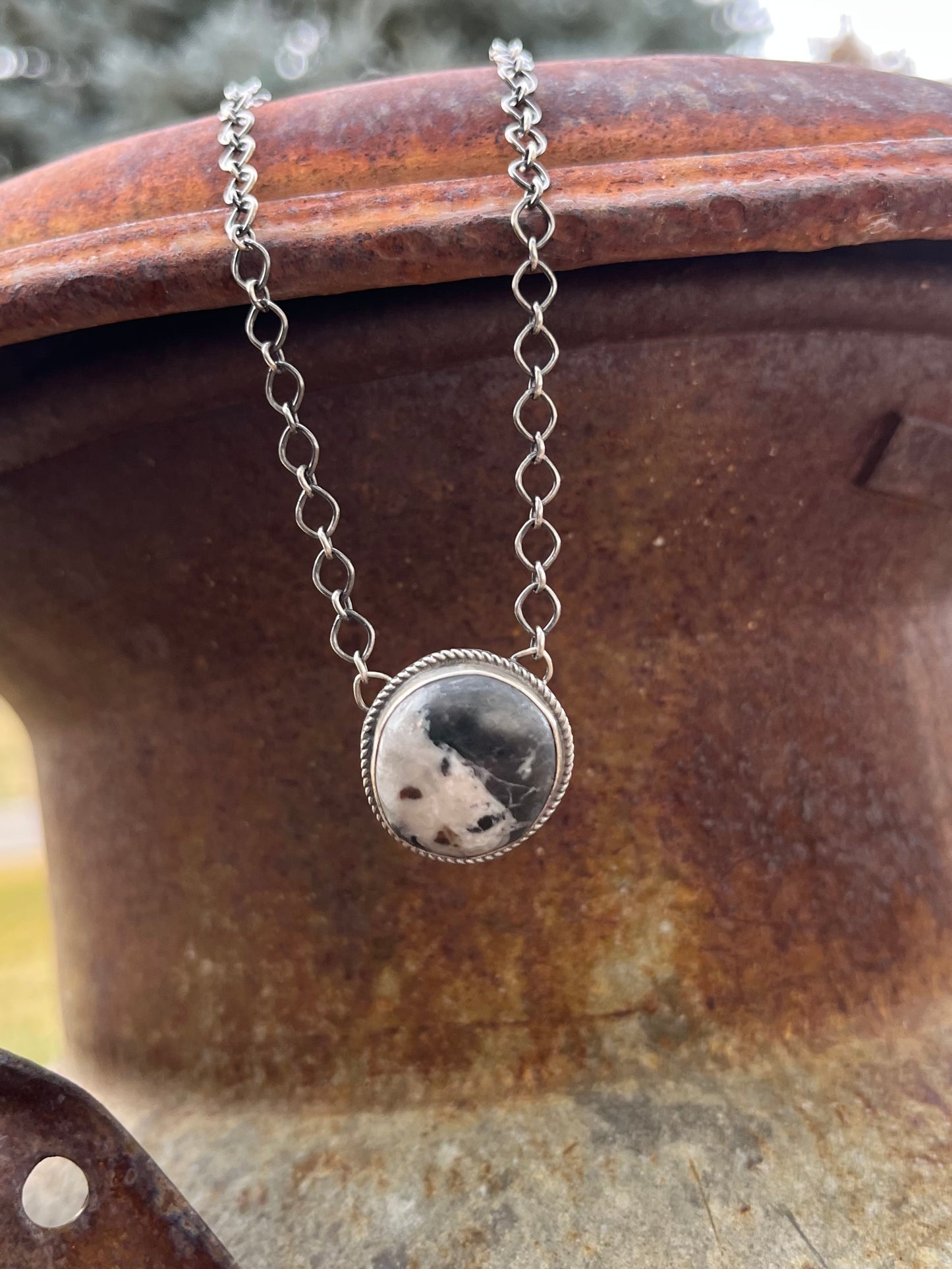 White Buffalo Chain Necklace