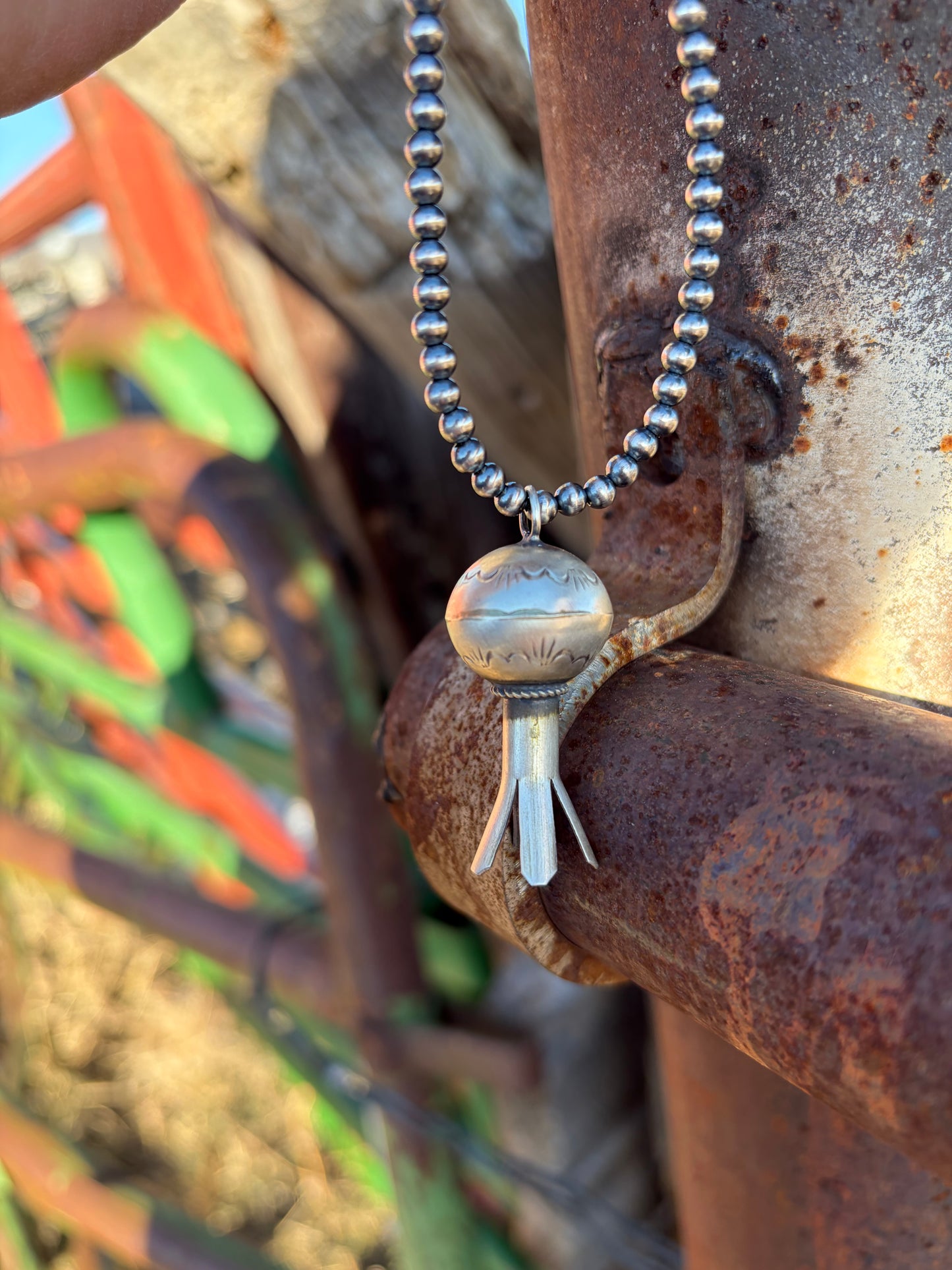 Blossom Pendant and Pearls Set