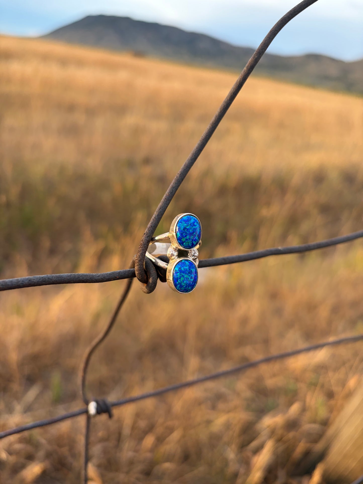 Royal Blue Opal Ring