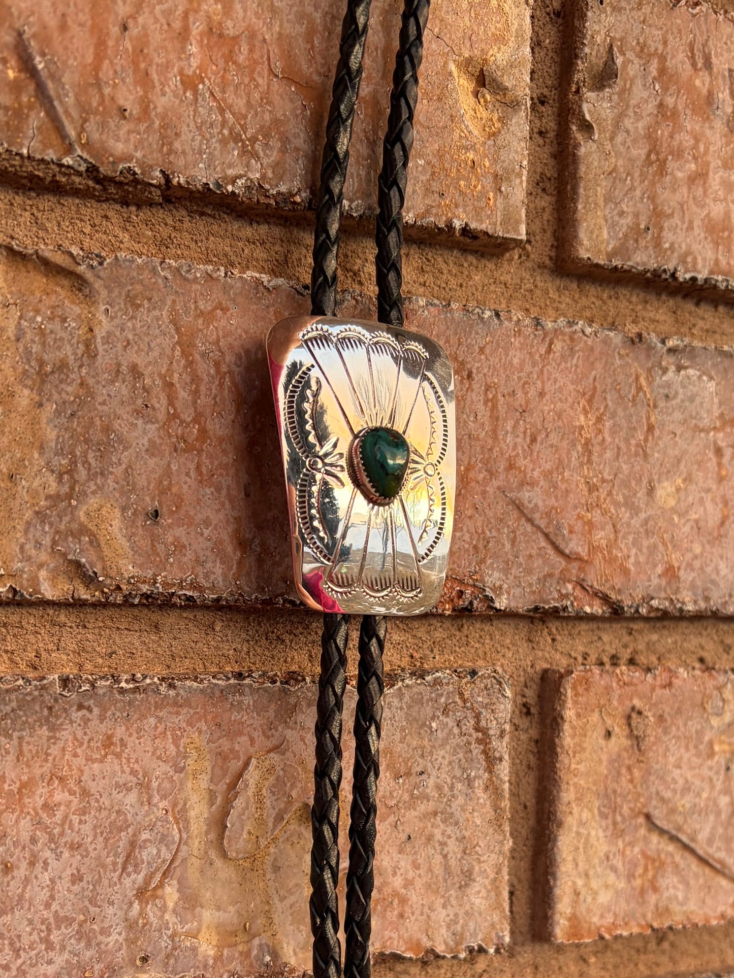 Turquoise Bolo Tie Necklace