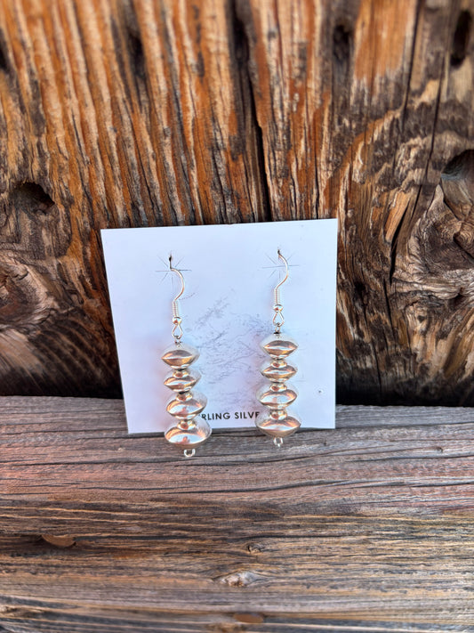 Handmade Navajo Pearl Drop Earrings