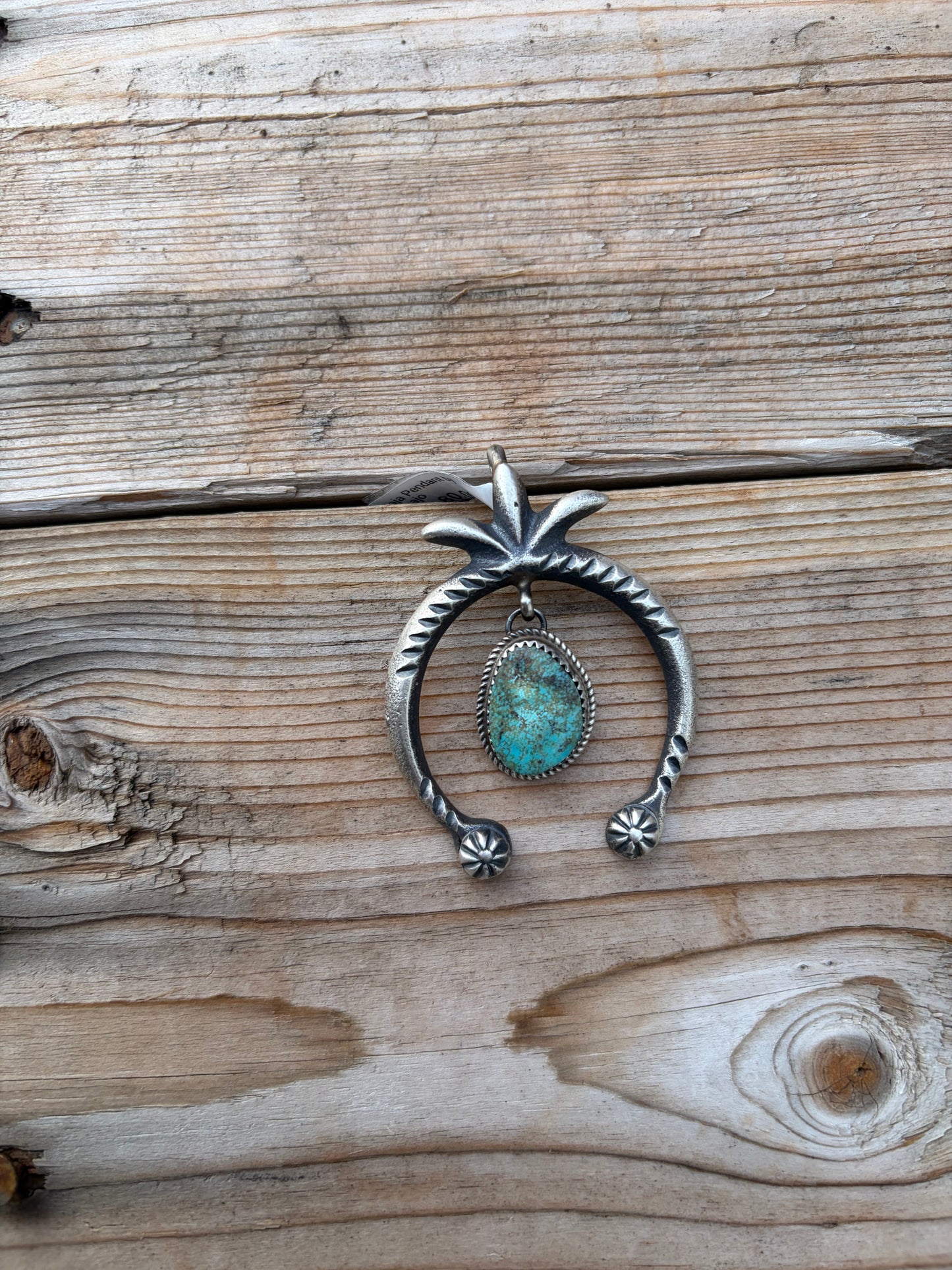 Naja Pendant with Dangling Turquoise Stone