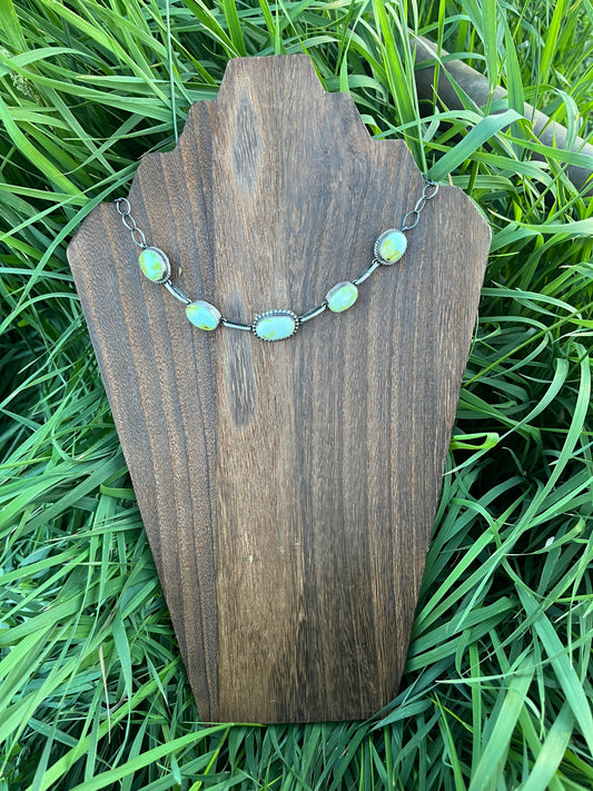 5 Stone Palomino Choker Necklace￼