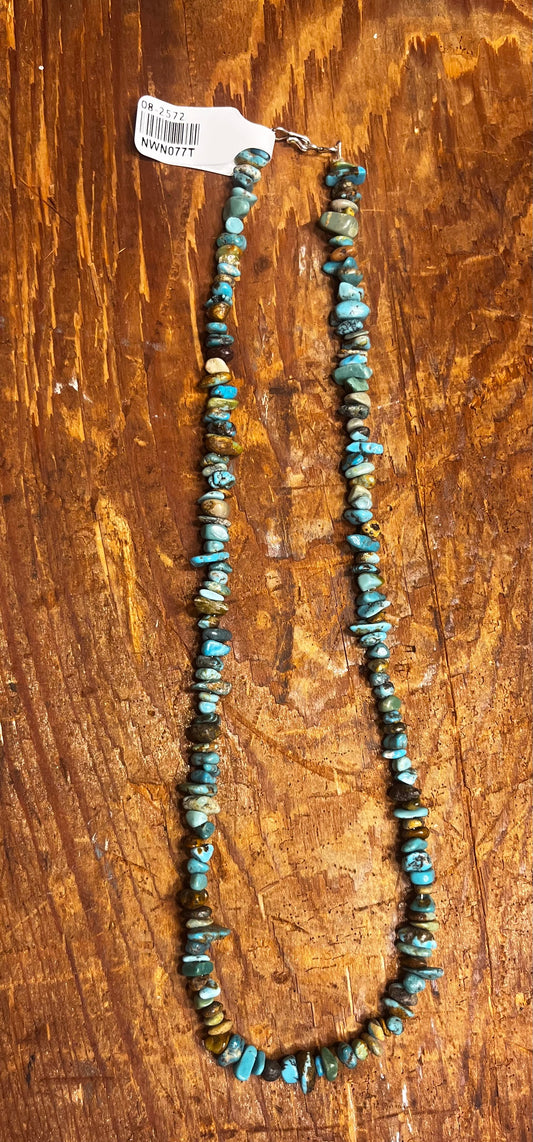 Turquoise Chip Necklace