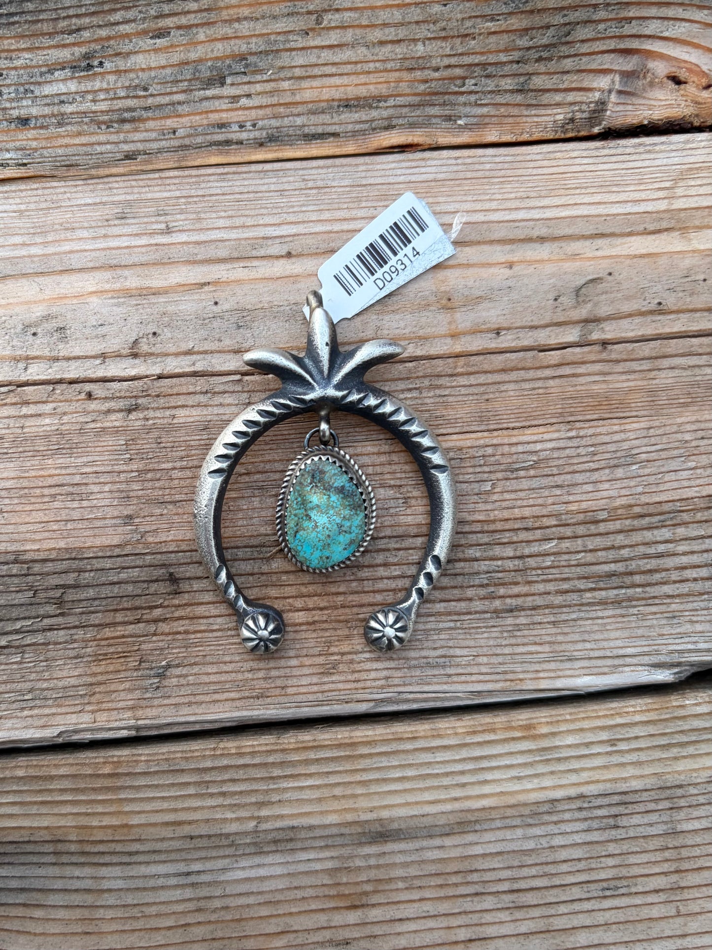 Naja Pendant with Dangling Turquoise Stone