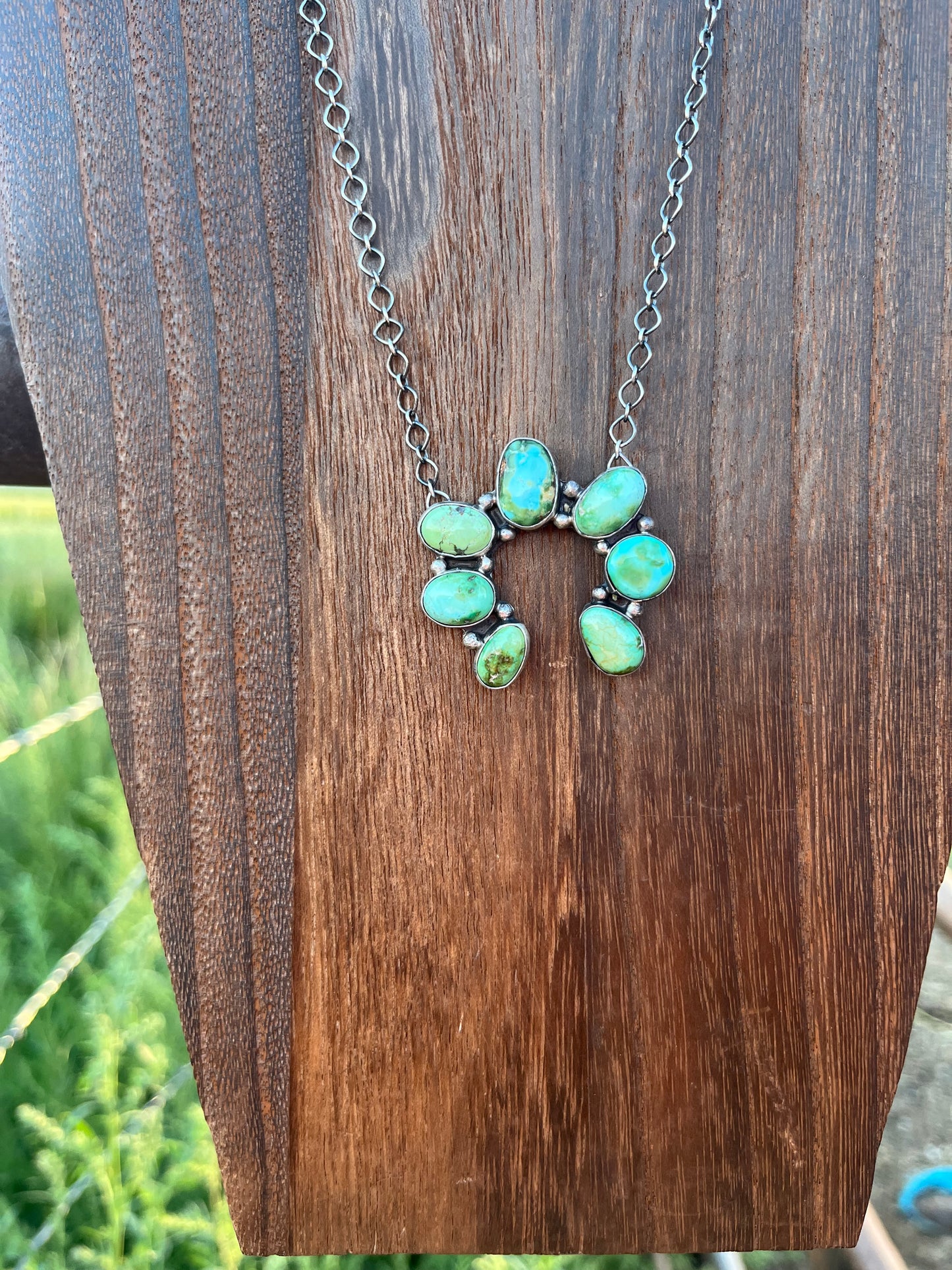 7 Stone Chain Necklace