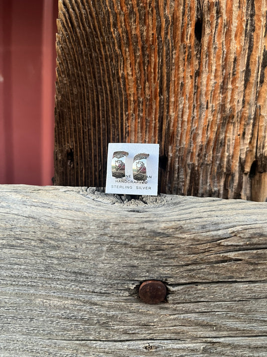 Arrowhead Stamped Hoop Earrings