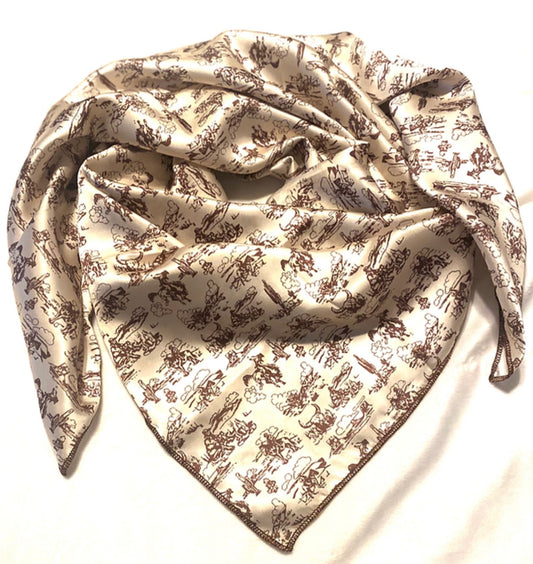 All the Cowboy Things Brown Wild Rag