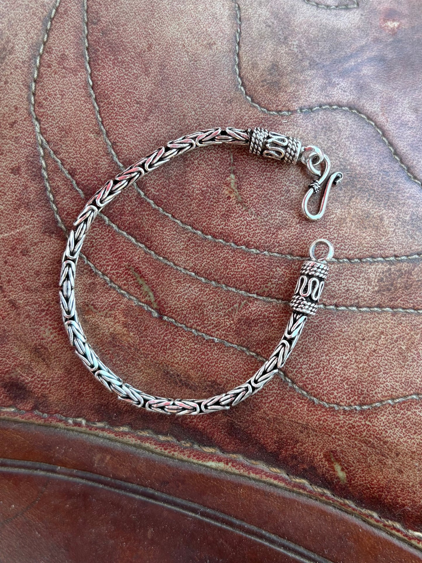 Sterling Silver Byzantine Bracelet