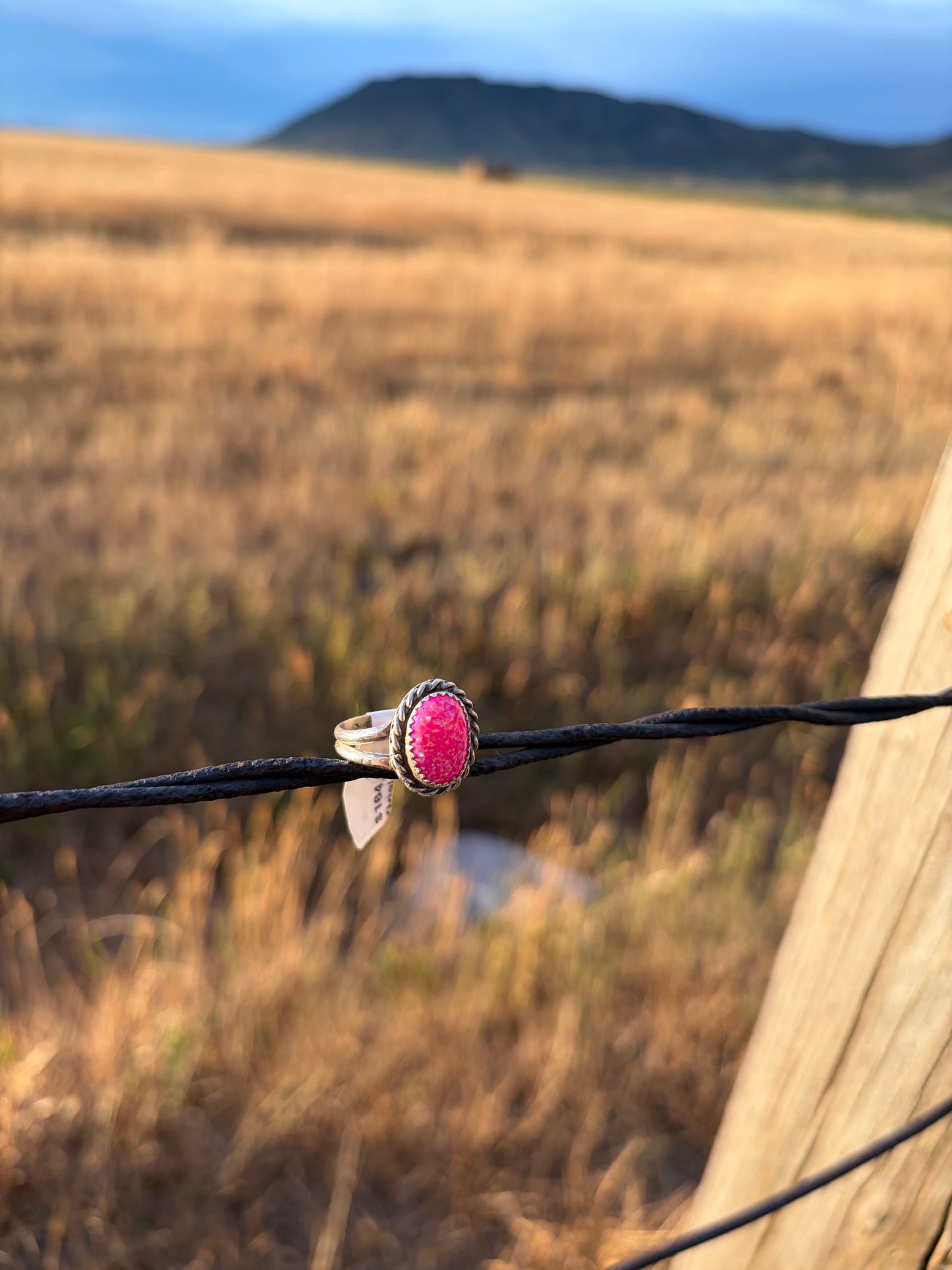 Hot Pink Opal Ring