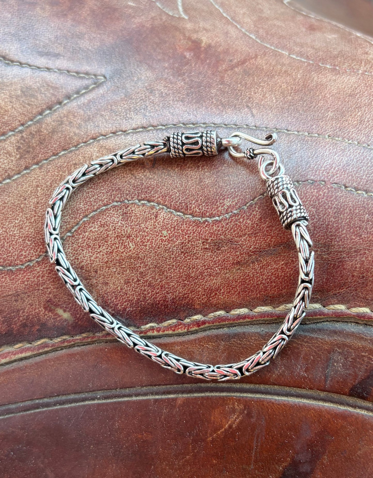 Sterling Silver Byzantine Bracelet