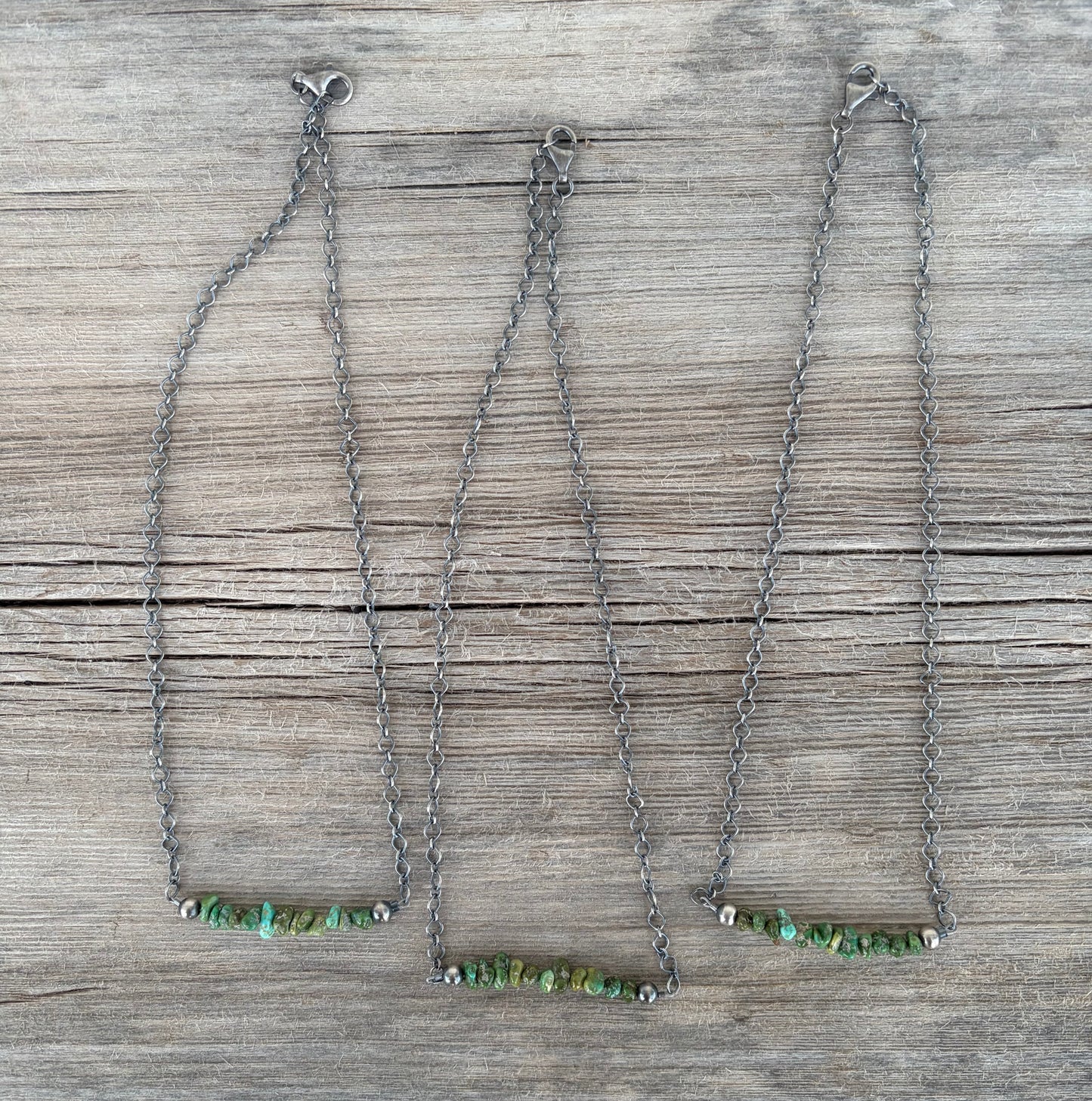 Sonoran Gold Turquoise Chip and Pearl Necklace